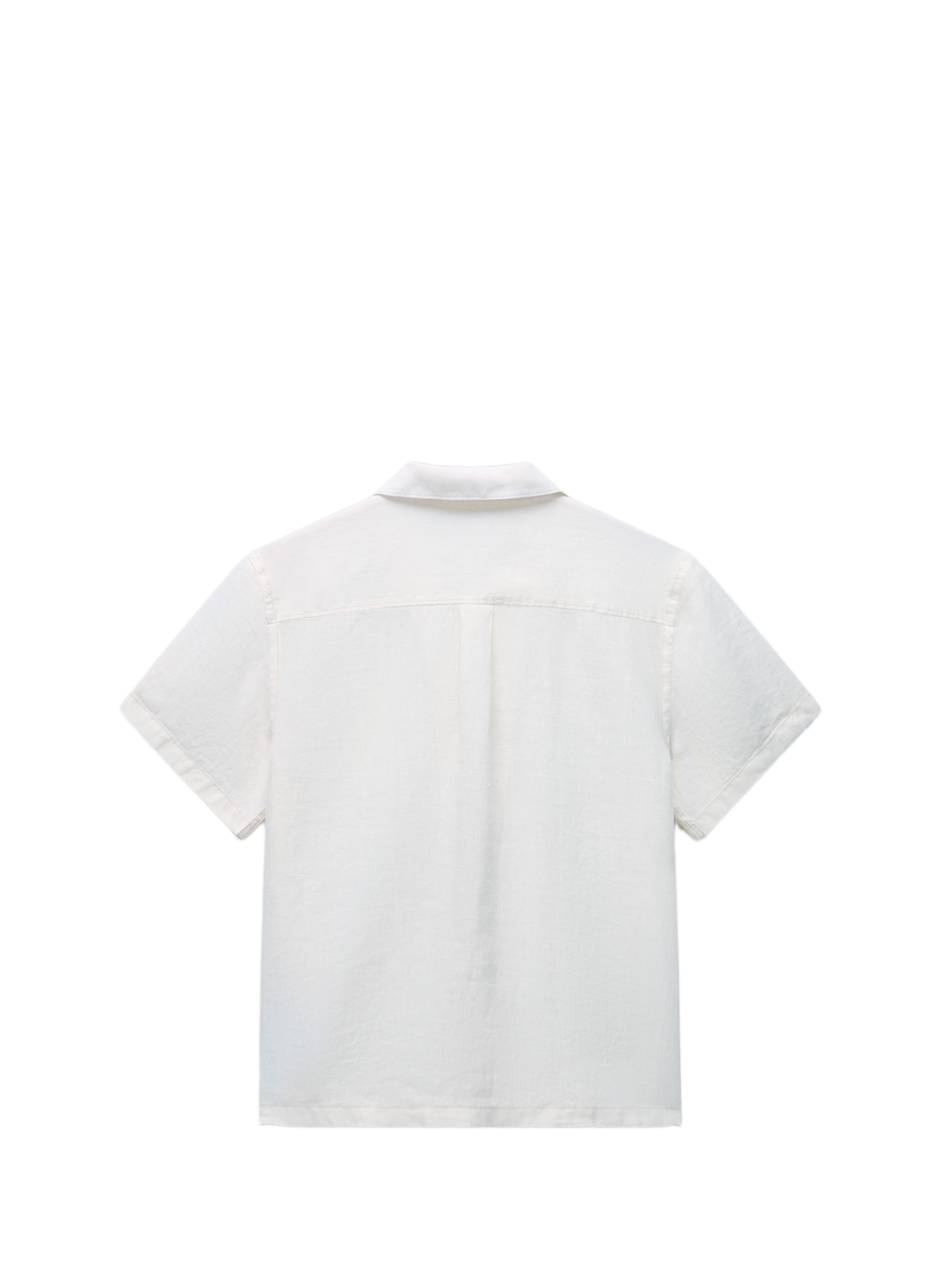 Chemise droite G-Linen en lin NAPAPIJRI Blanc