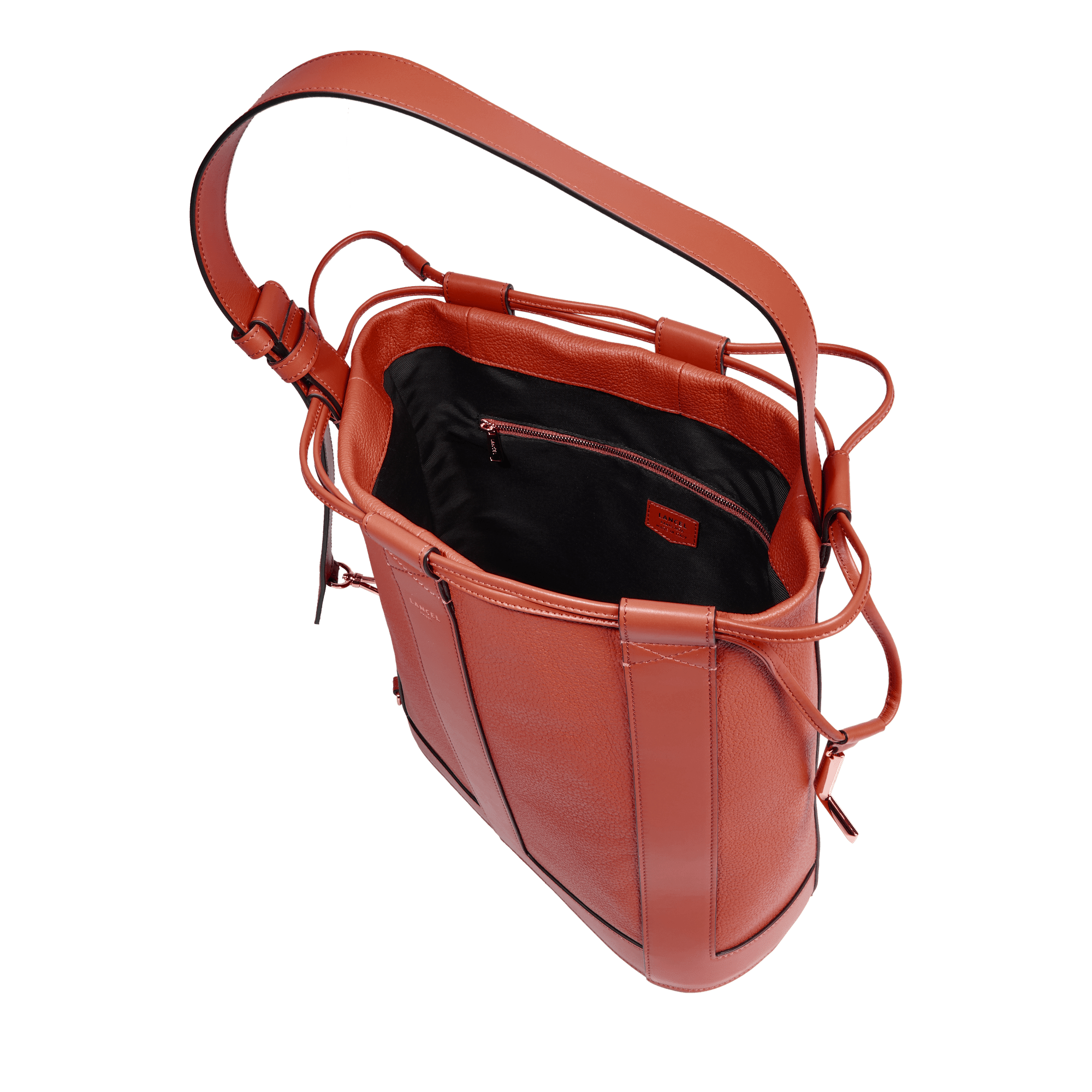 Lancel leather bucket bag LANCEL Brown