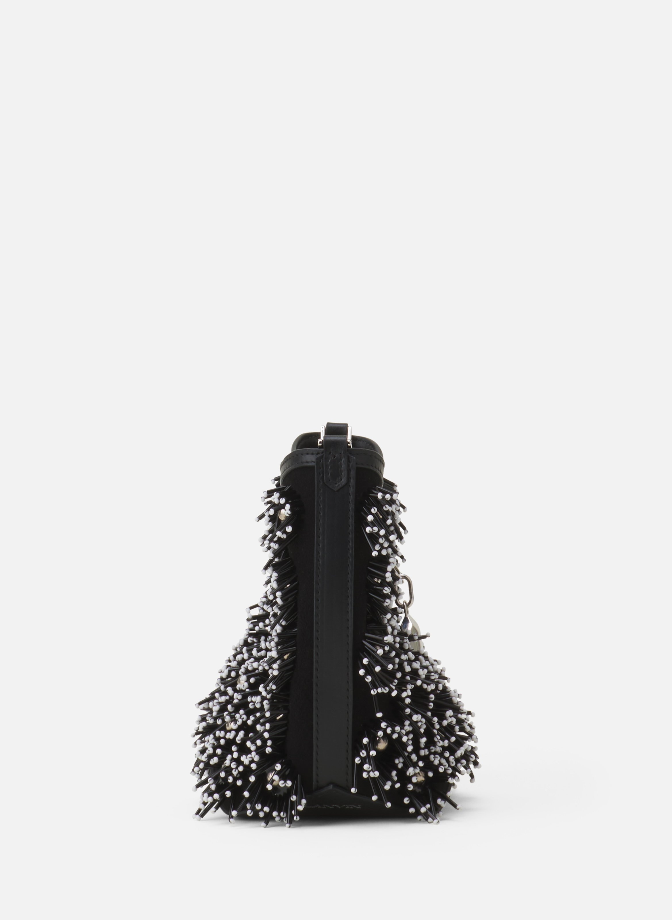 Sac seau catch by lanvin en cuir brodé LANVIN Noir