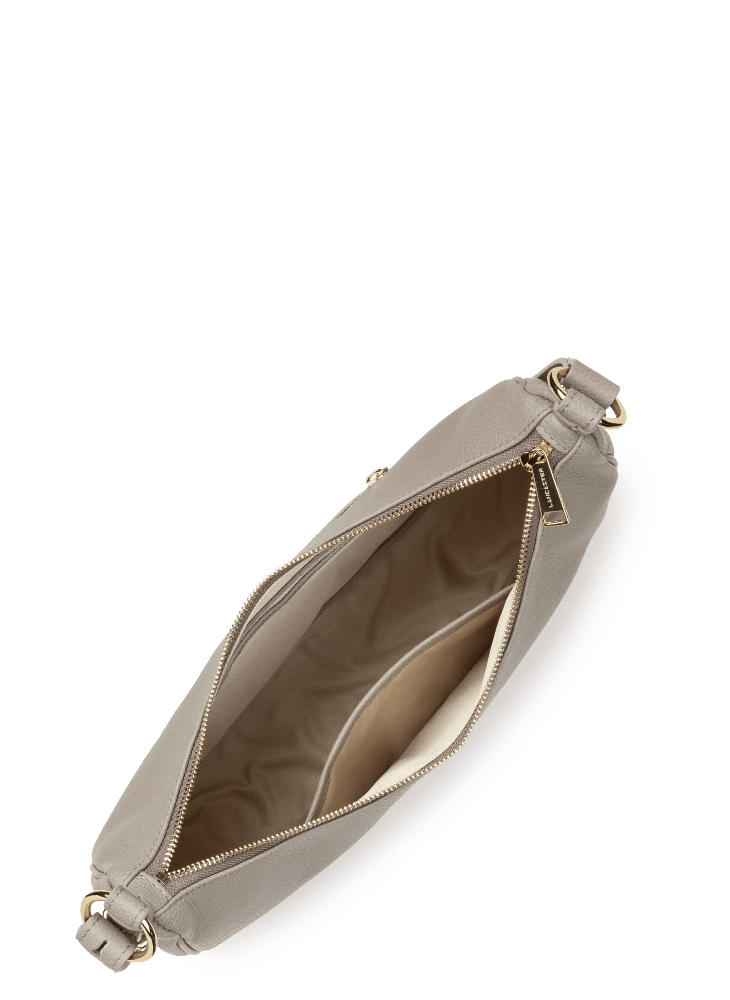 Grand sac besace - milano aria LANCASTER Gris
