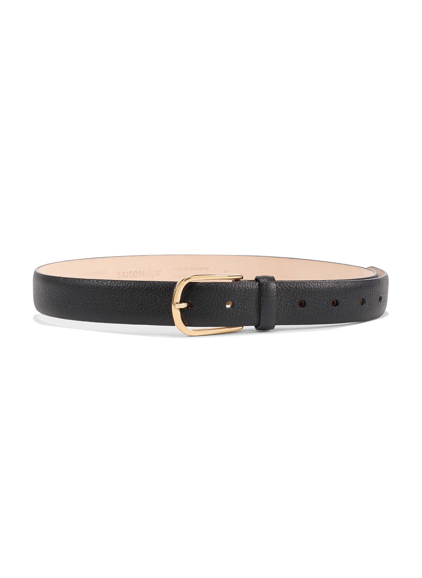 Leather Belt  SAISON 1865 Black