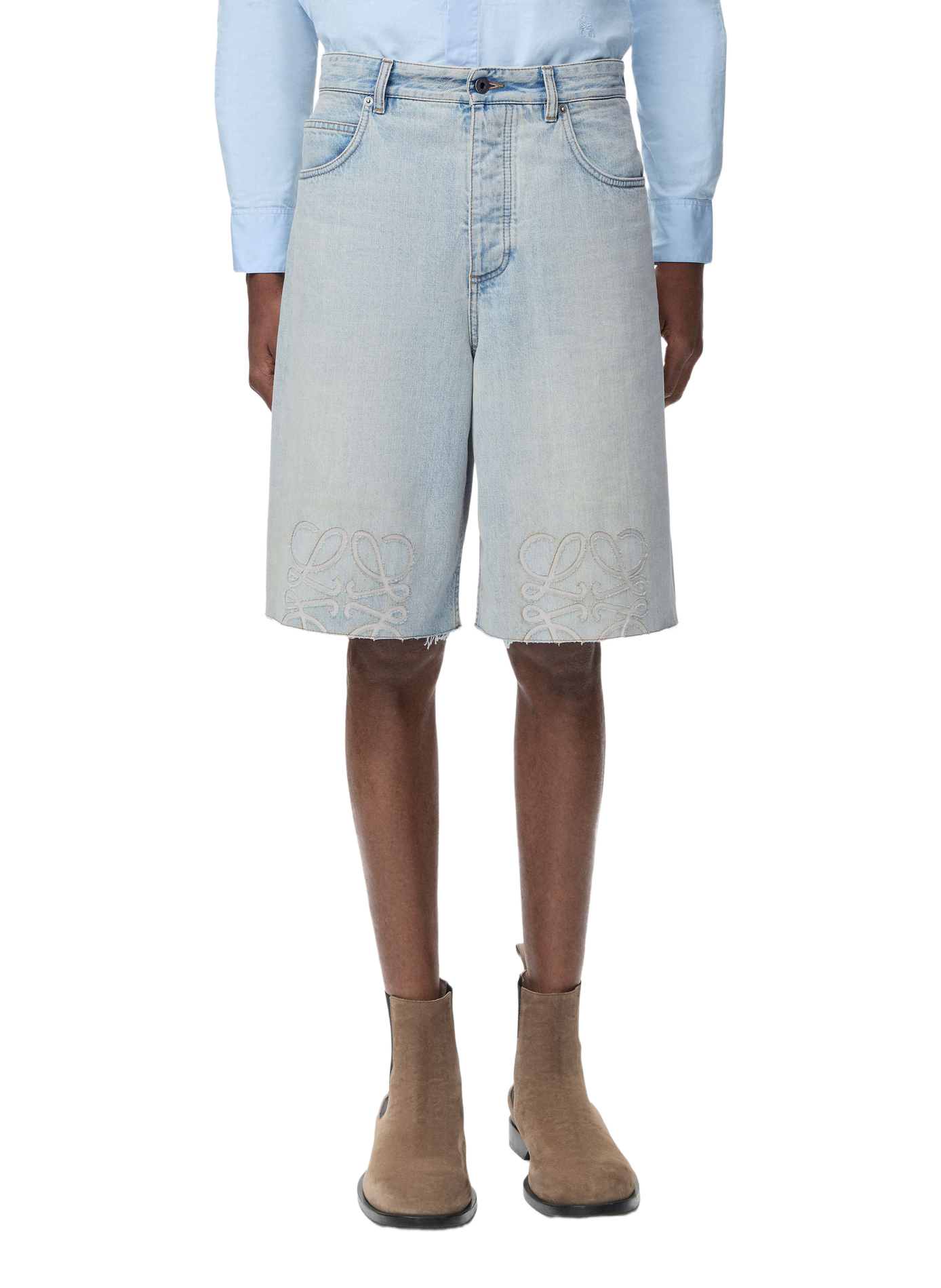 Korte Denim Anagram LOEWE Blauw