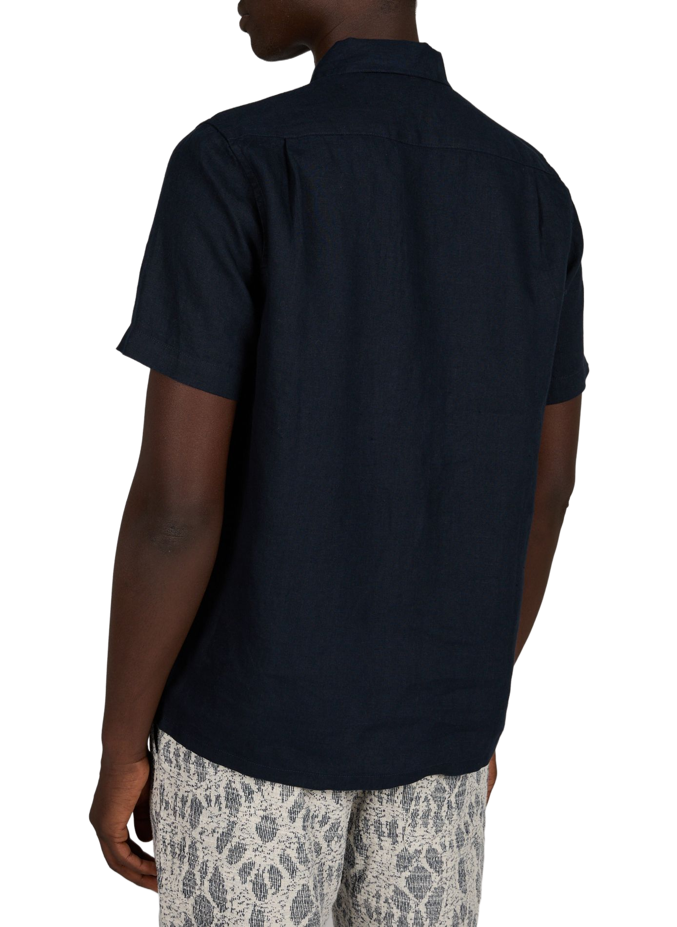 Chemise in linnen SAMSOE SAMSOE Blauw