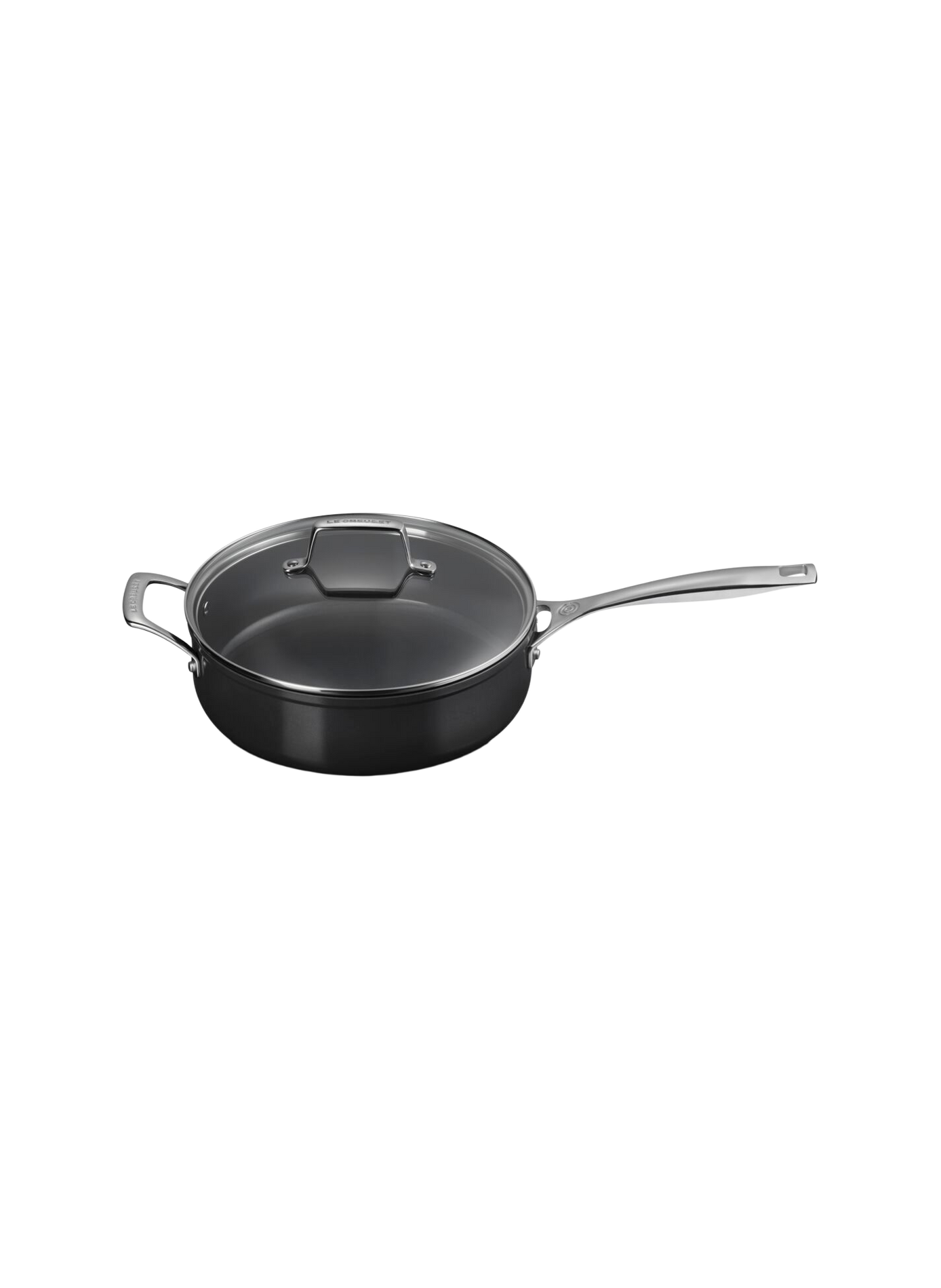 Essential Non-Stick Saute Pan with Lid LE CREUSET Black
