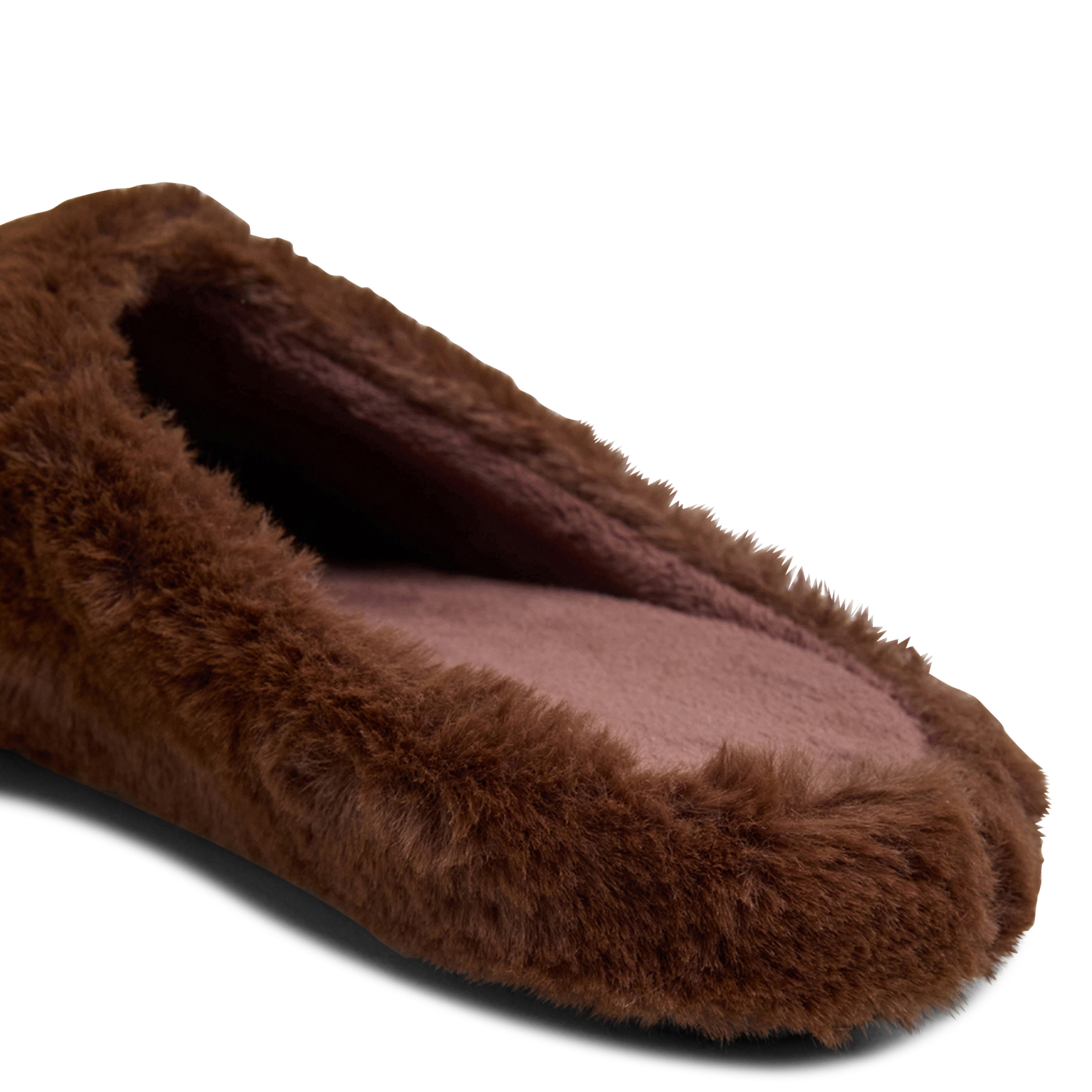 Chaussons effet fourrure jude JONAK Marron
