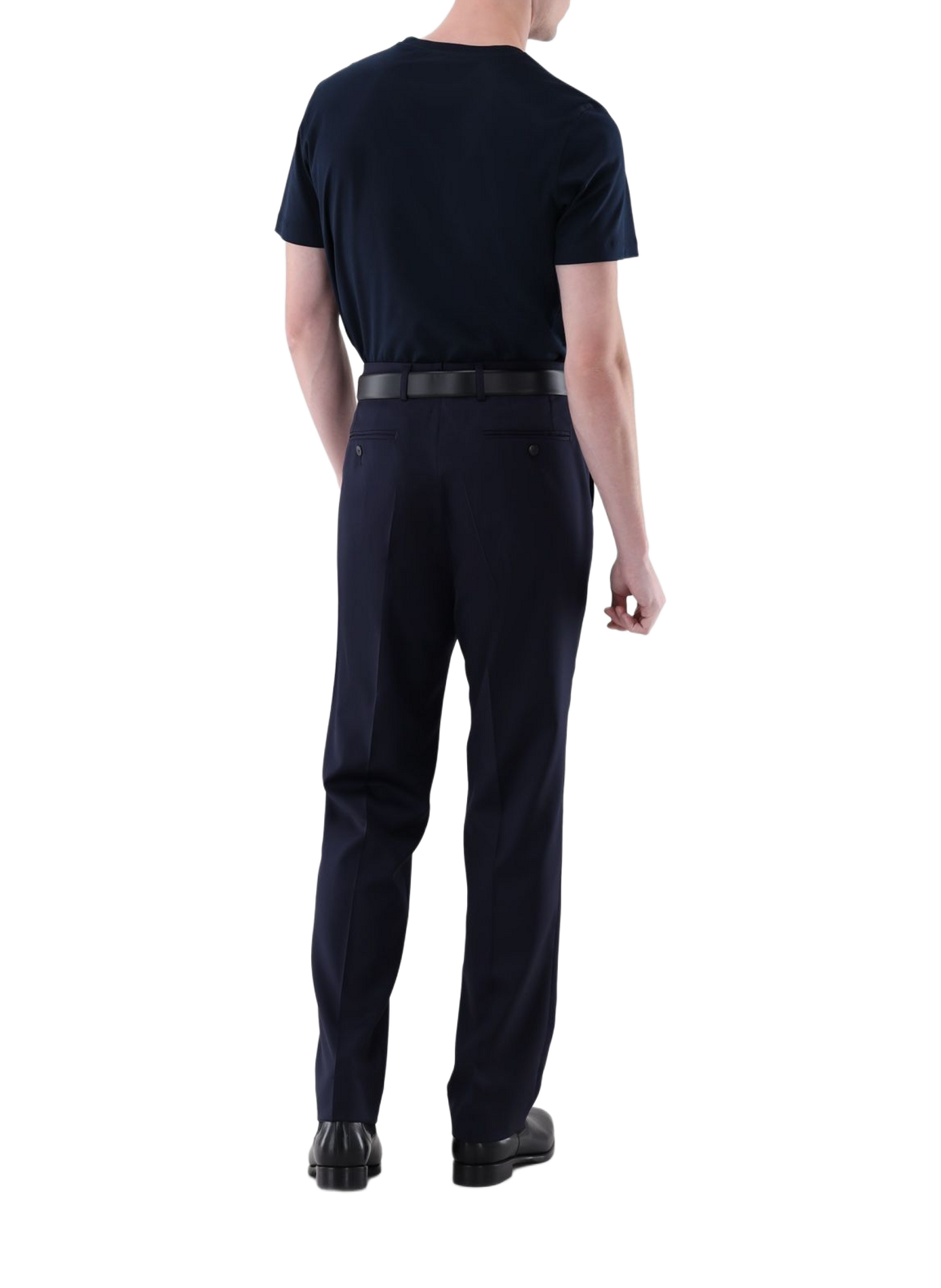 Effen recht T-shirt met ronde hals VAN LAACK Blauw
