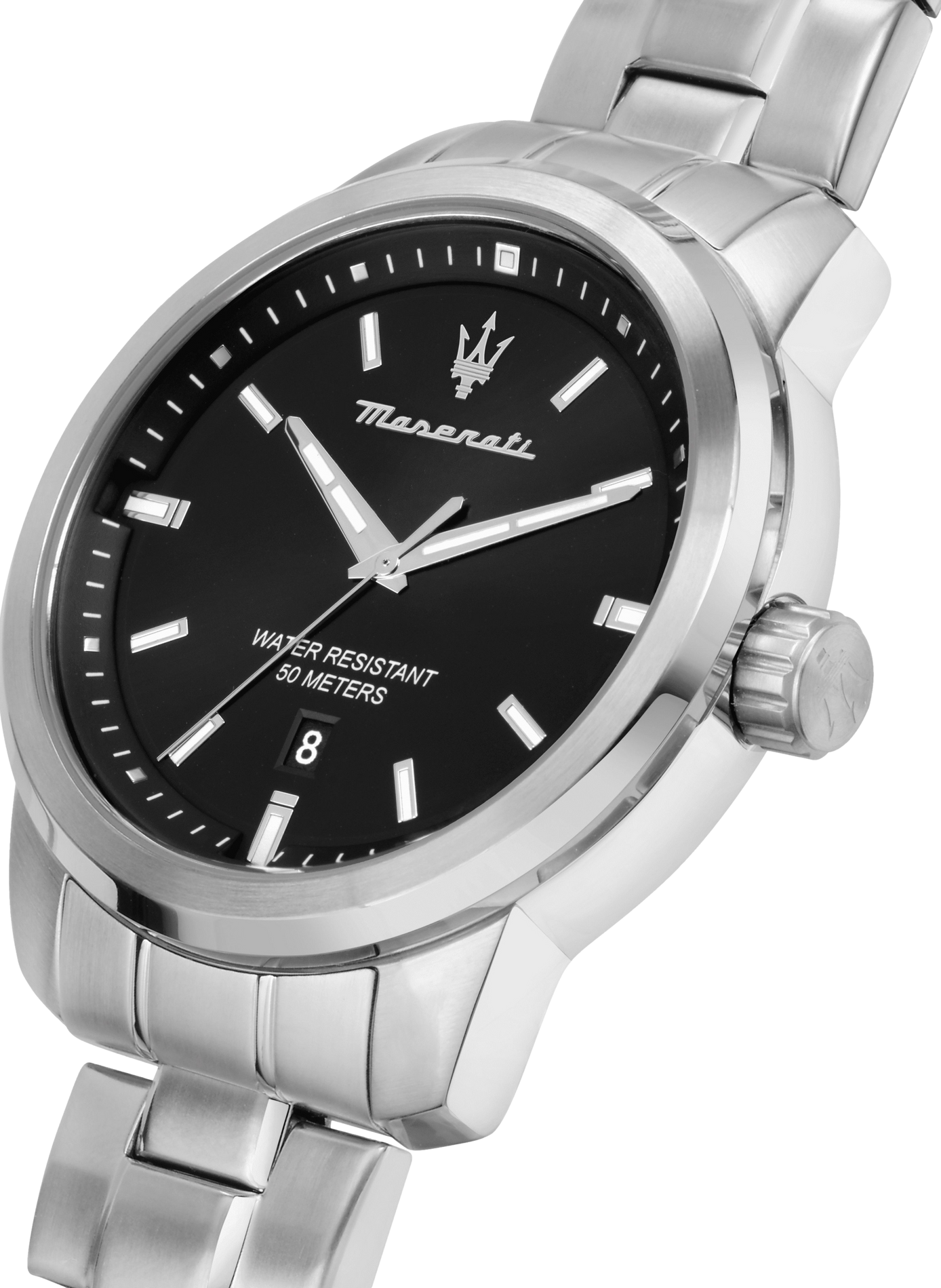 Montre quartz en acier inoxydable MASERATI Noir