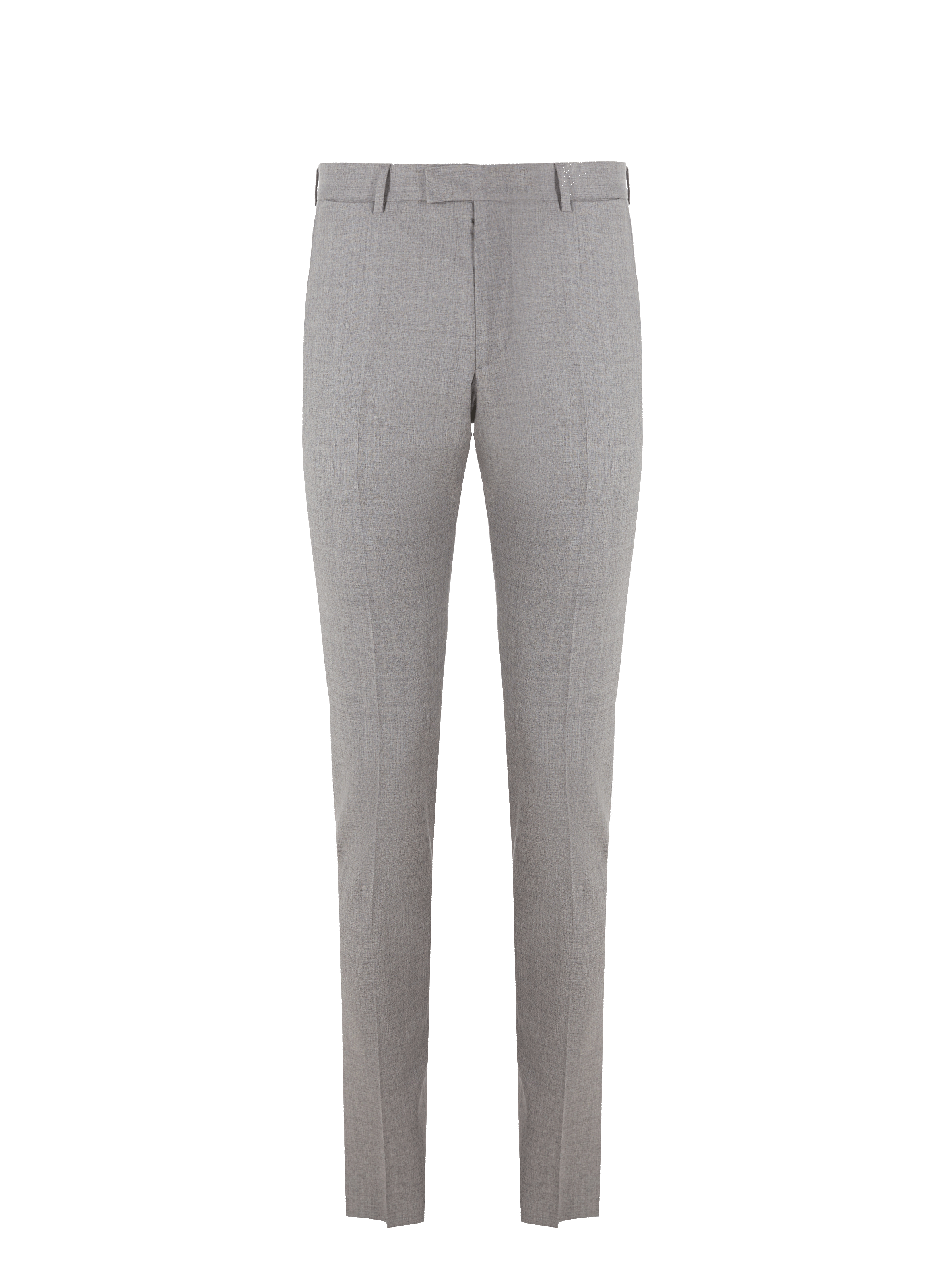 Pantalon cigarette en laine chiné