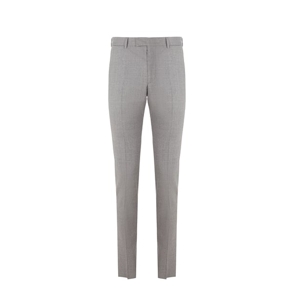 Pantalon cigarette en laine chiné