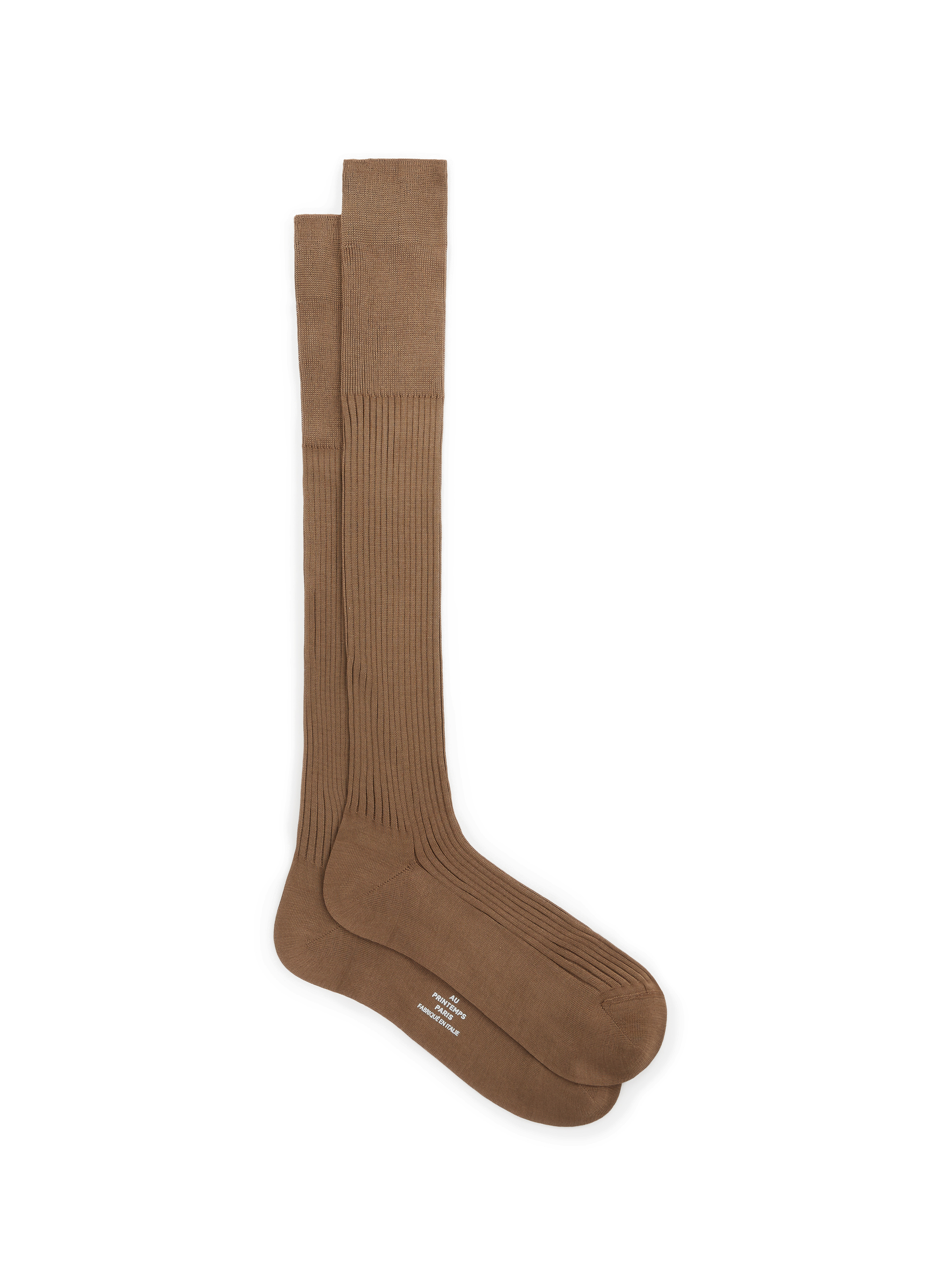 AU PRINTEMPS PARIS Chaussettes en coton Marron