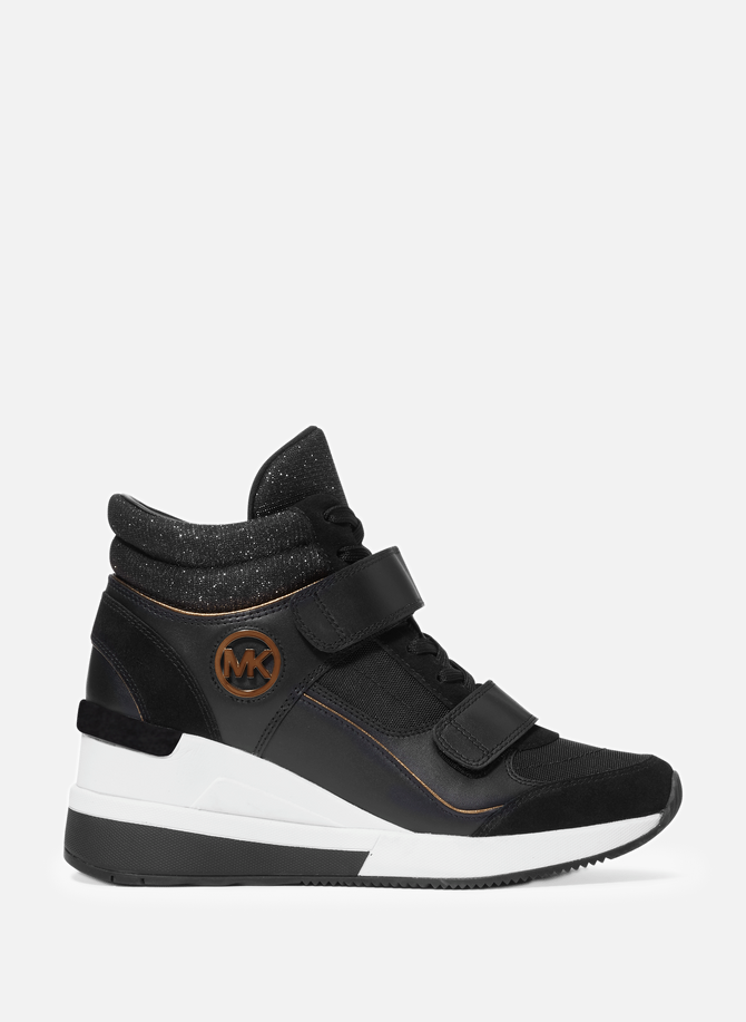 MMK leather wedge sneakers