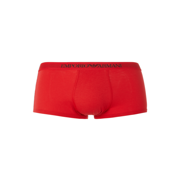 Emporio Armani Set Of Three Boxers In Red