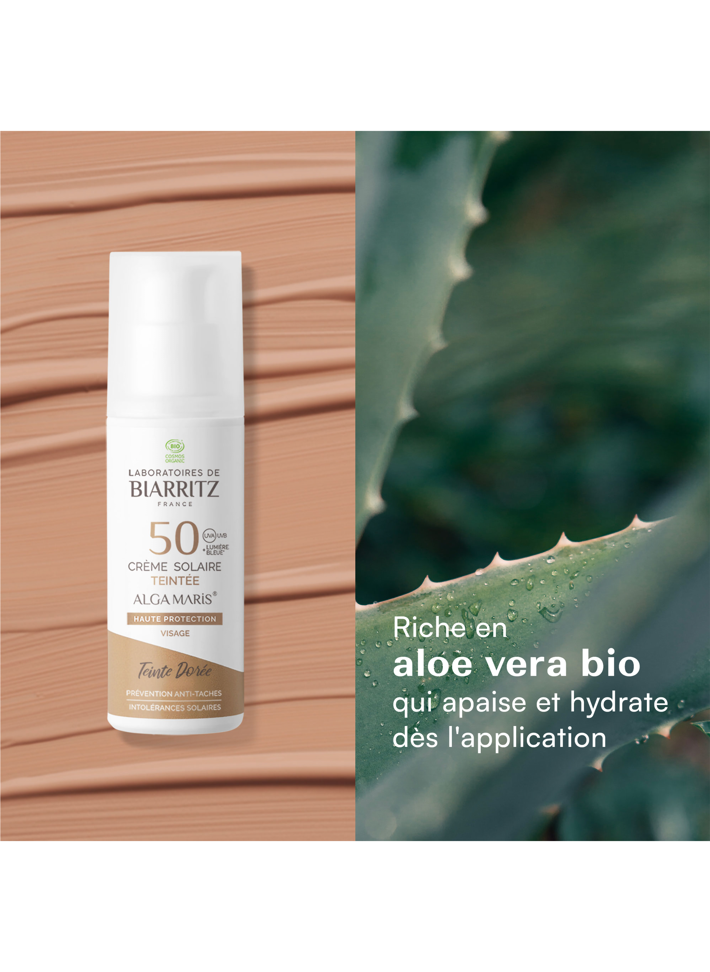 Alga Maris - SPF 50 Tinted Face Sun Cream - Golden LABORATOIRES DE BIARRITZ No color