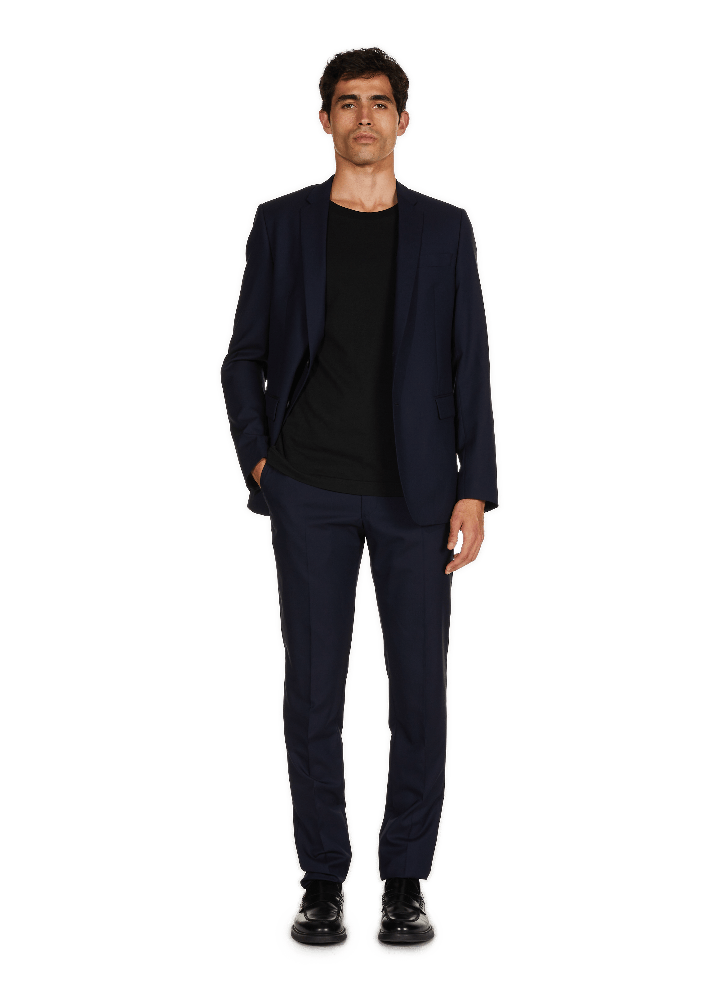 Pantalon slim Caph en laine SAISON 1865 Bleu