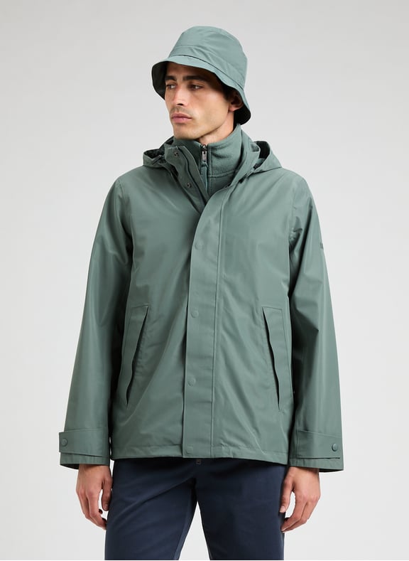 Short hooded jacket Green by AIGLE AIGLE Short hooded jacket Green