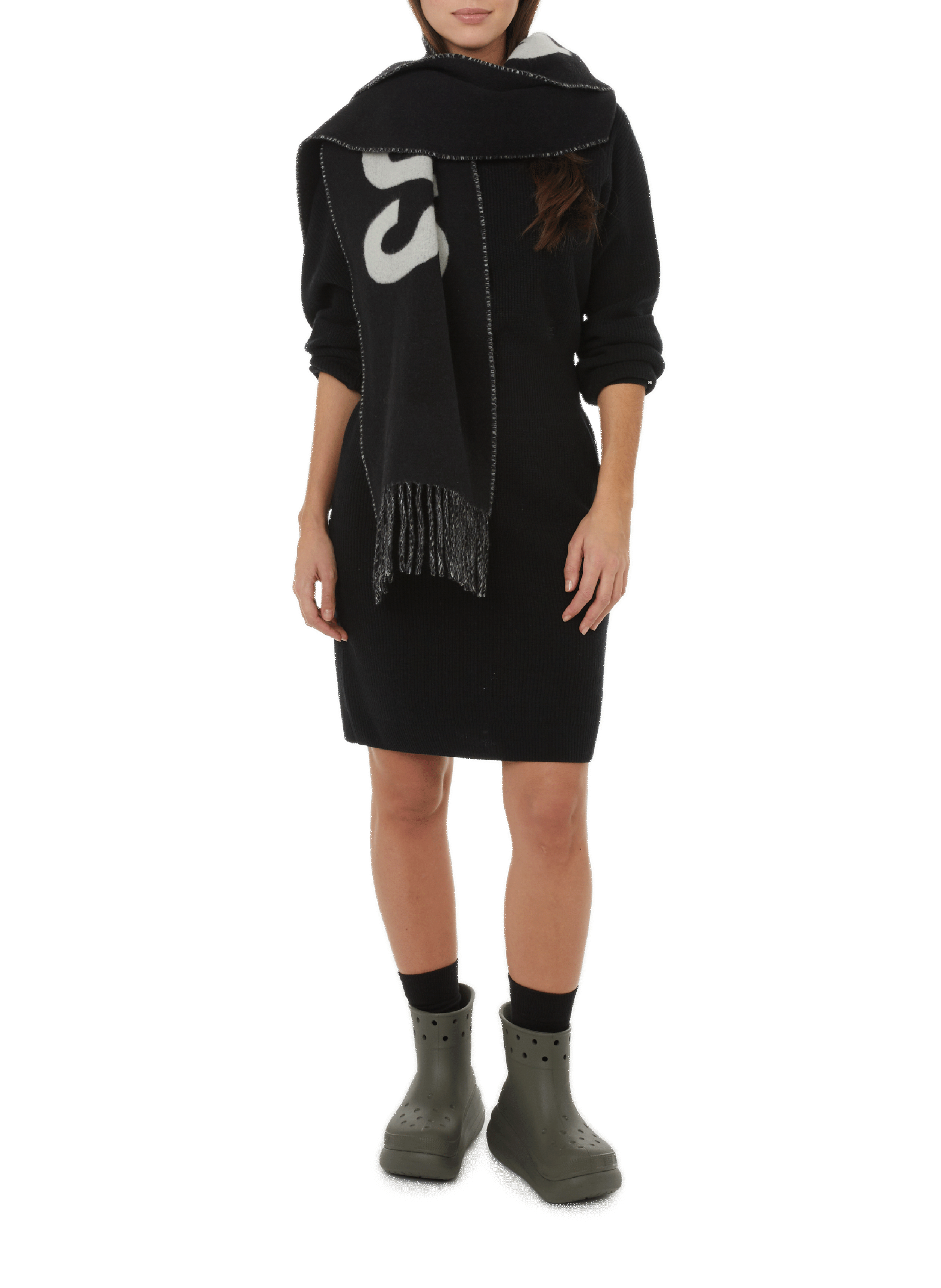 The Jacquemus wool scarf JACQUEMUS Black