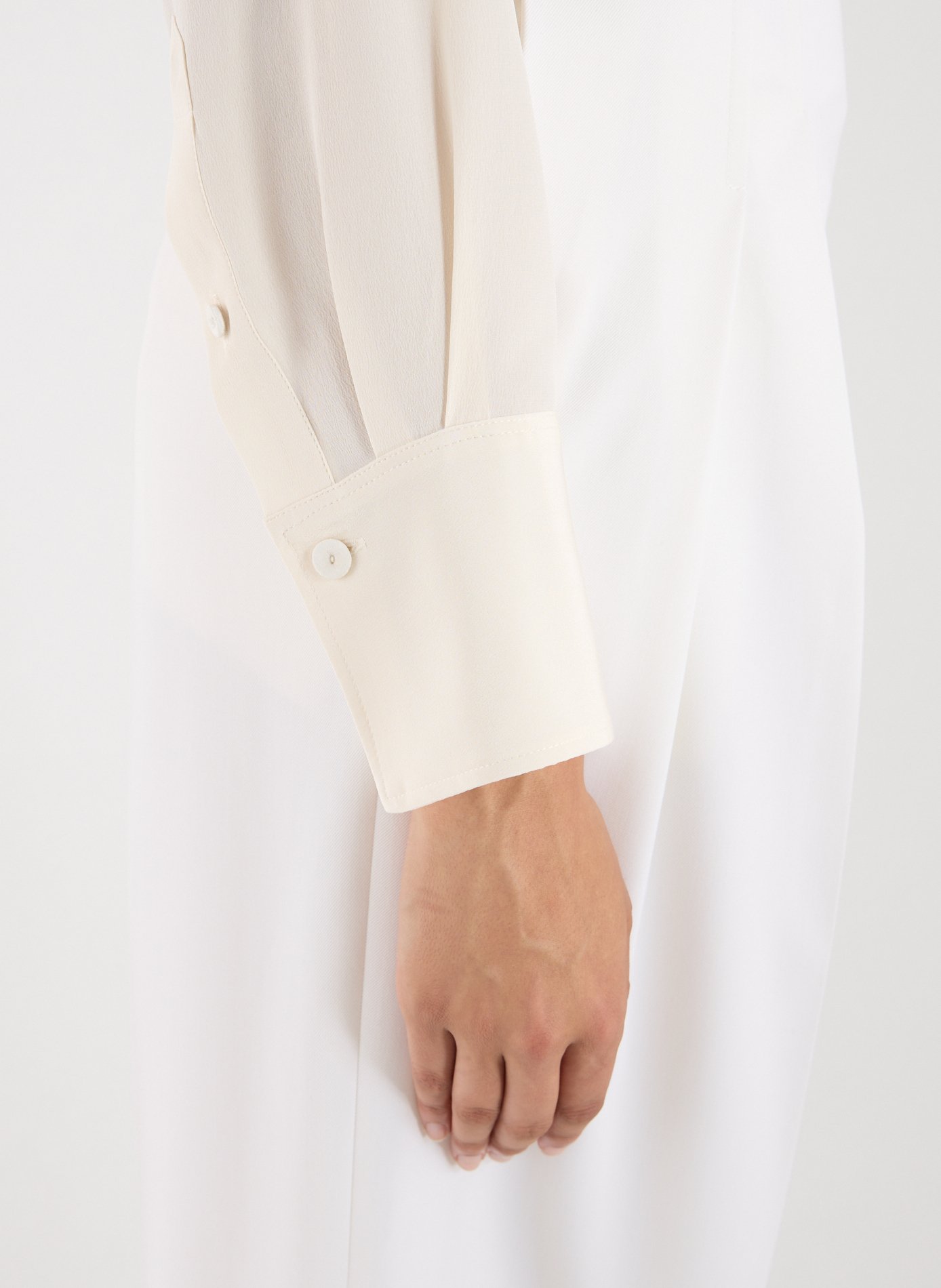 Oversize tie-neck Blouse VICTORIA BECKHAM Beige