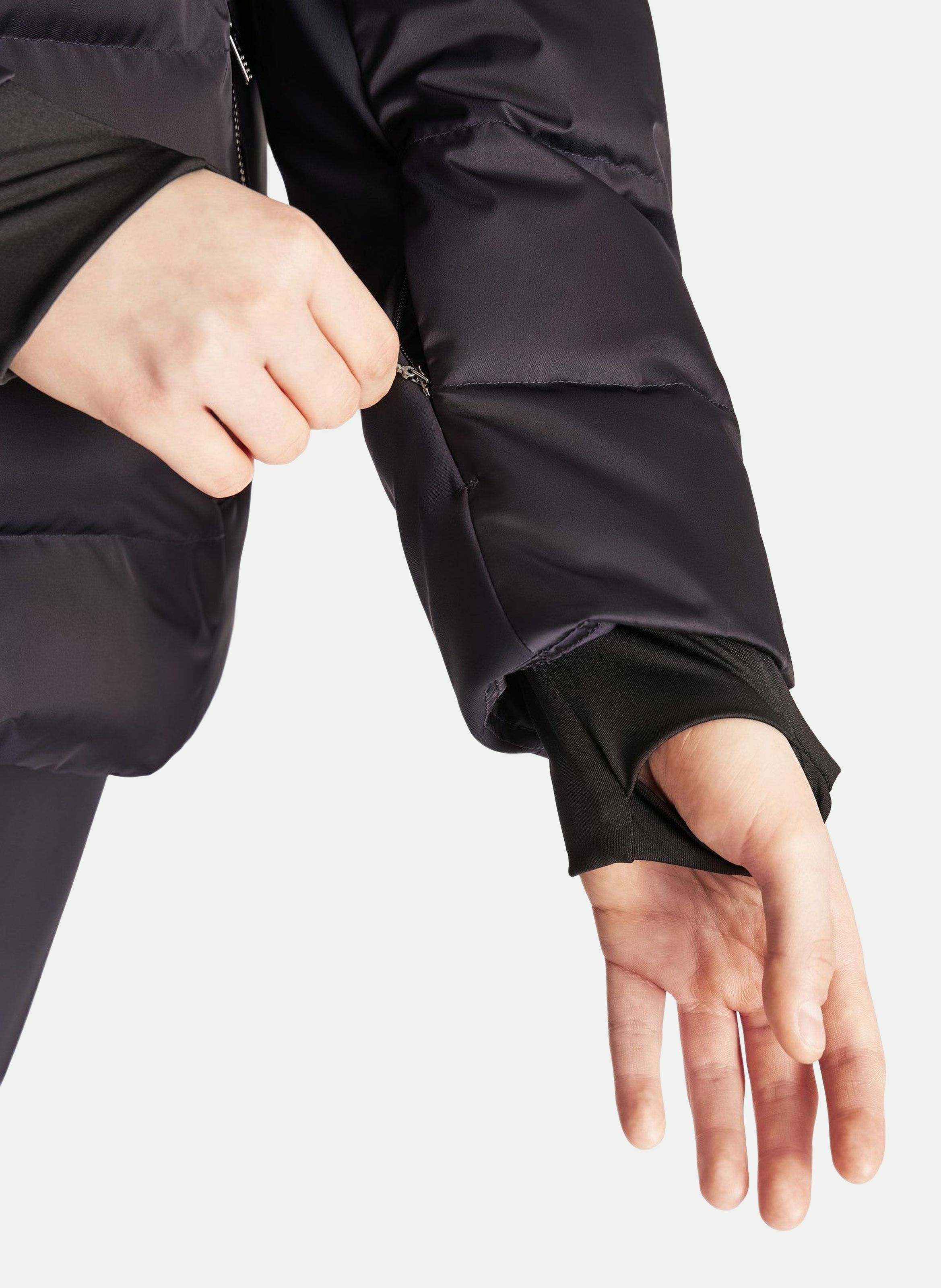 Veste de ski maela col capuche coupe regular FUSALP Bleu