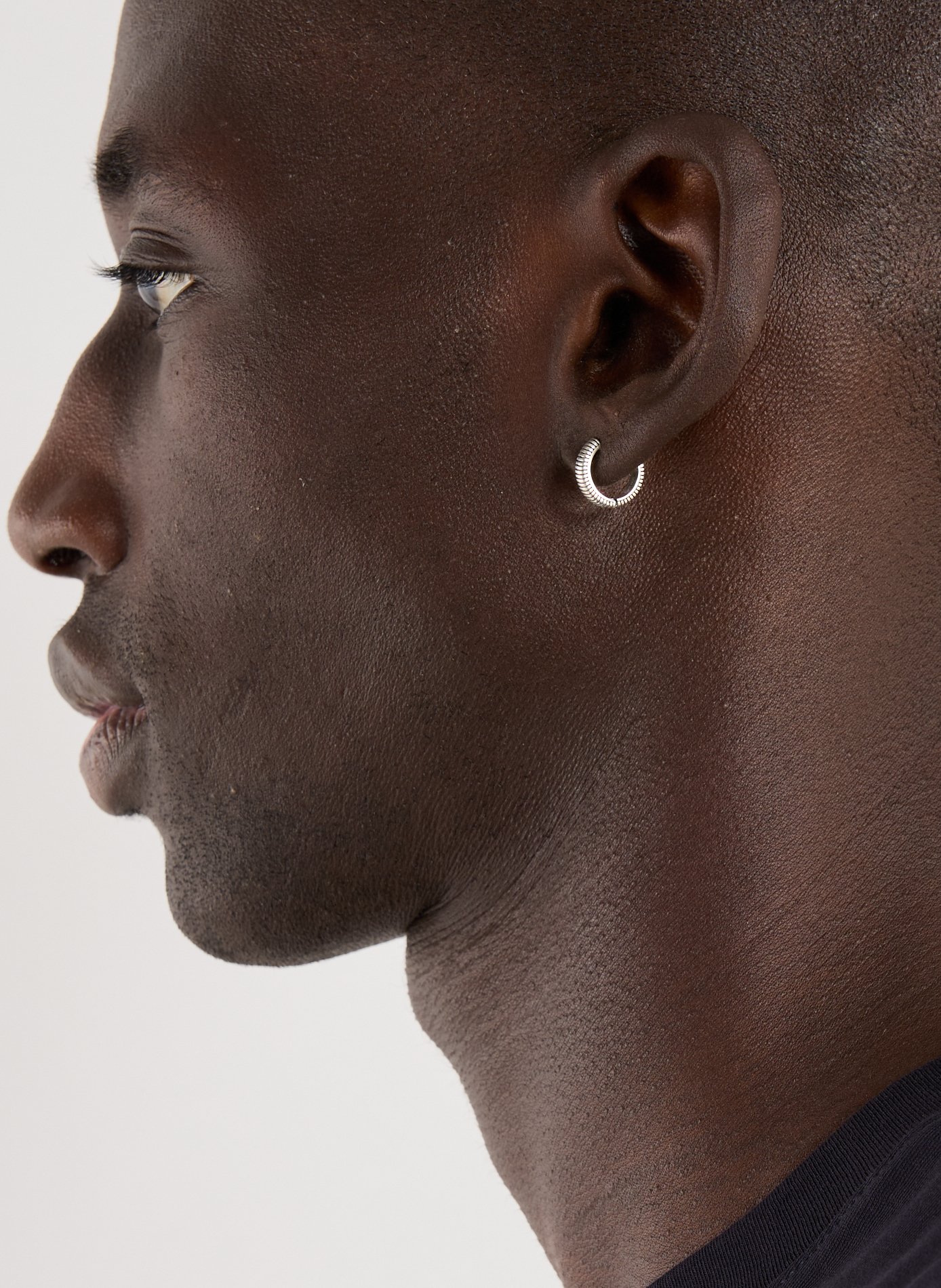 Gold Lasso Earrings SERGE DENIMES Silver