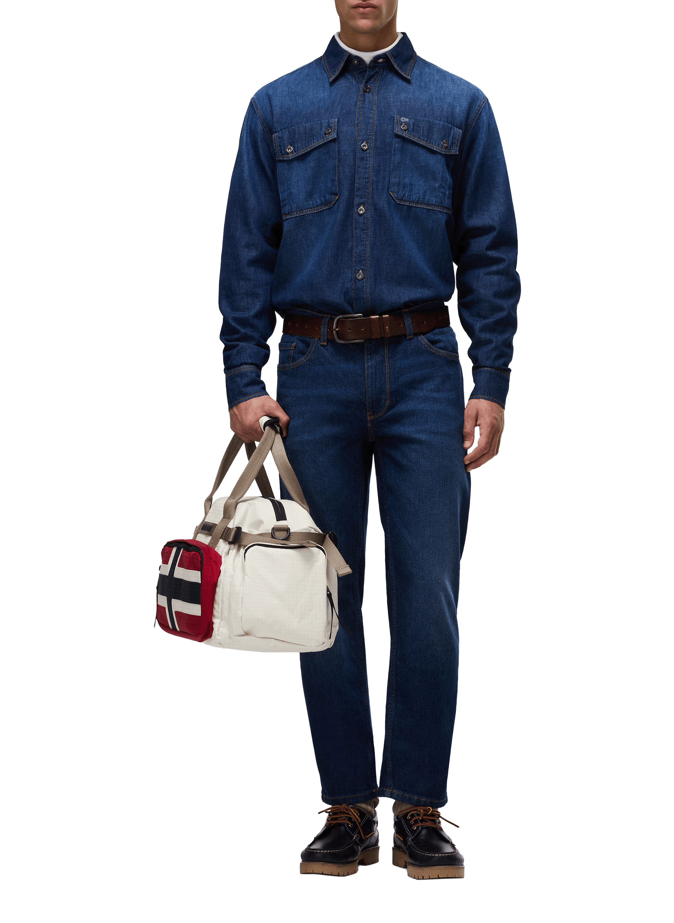 Bleached denim Shirt NAPAPIJRI Blue