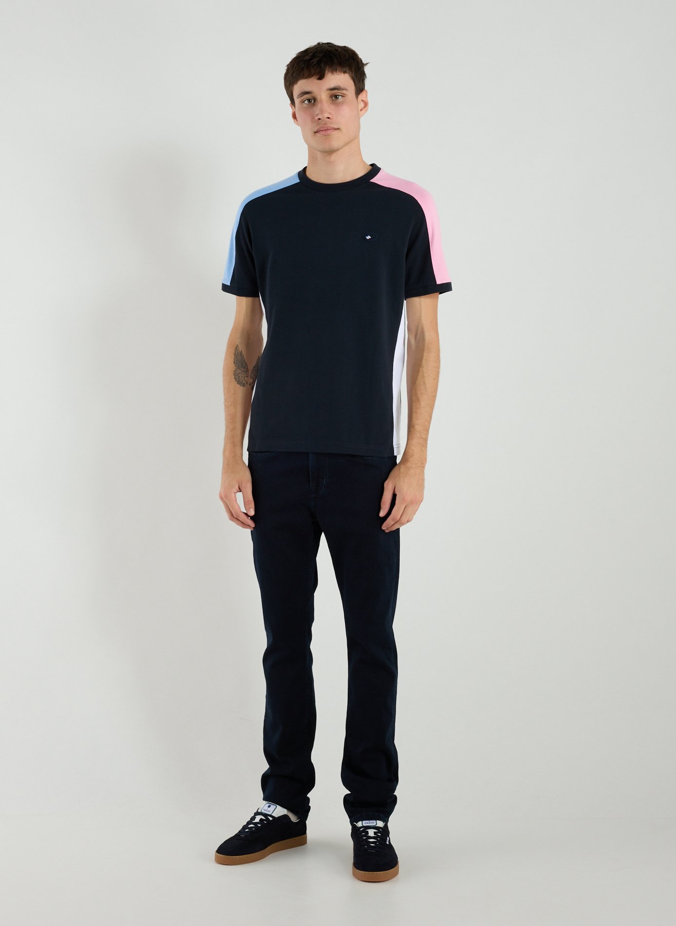 Embroidered cotton T-shirt EDEN PARK Pink