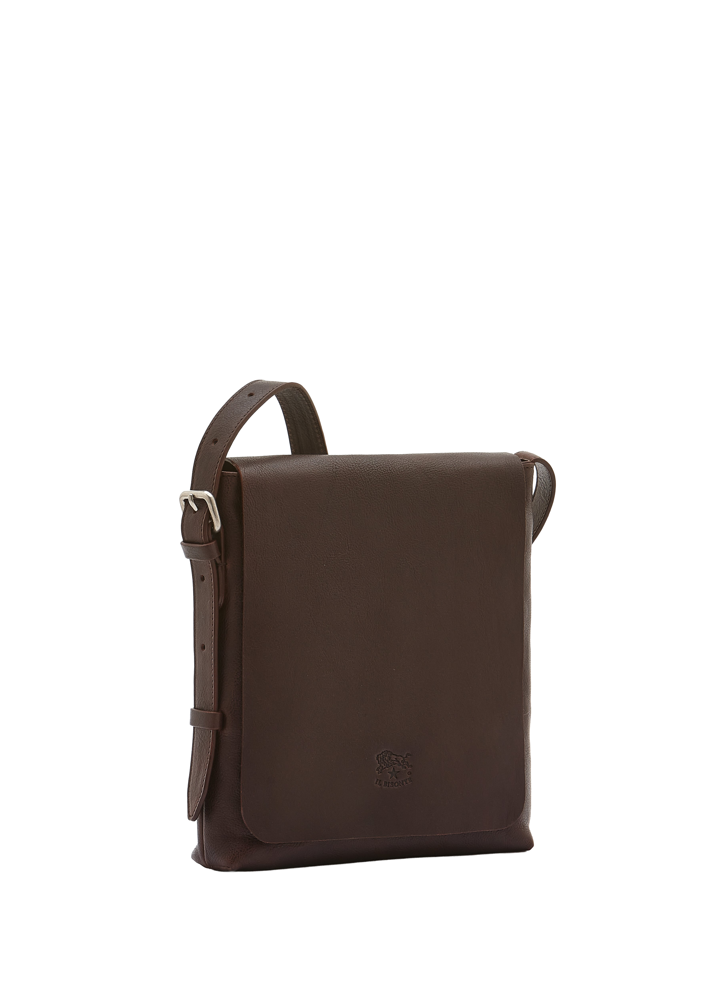 Sac à bandoulière en cuir IL BISONTE Marron