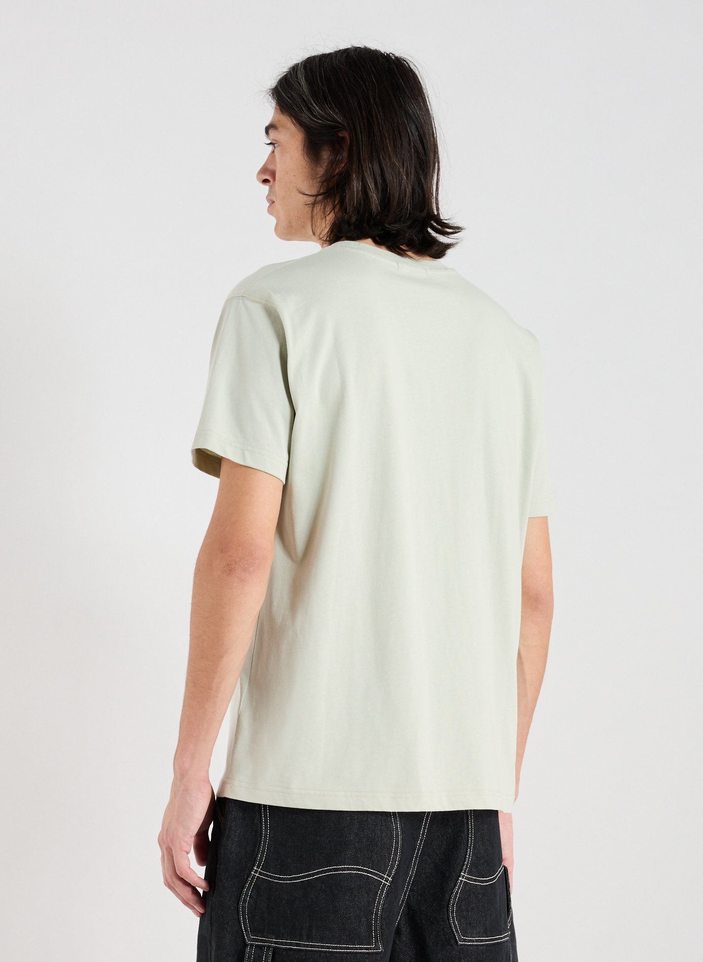 T-shirt col rond en coton DIME Marron