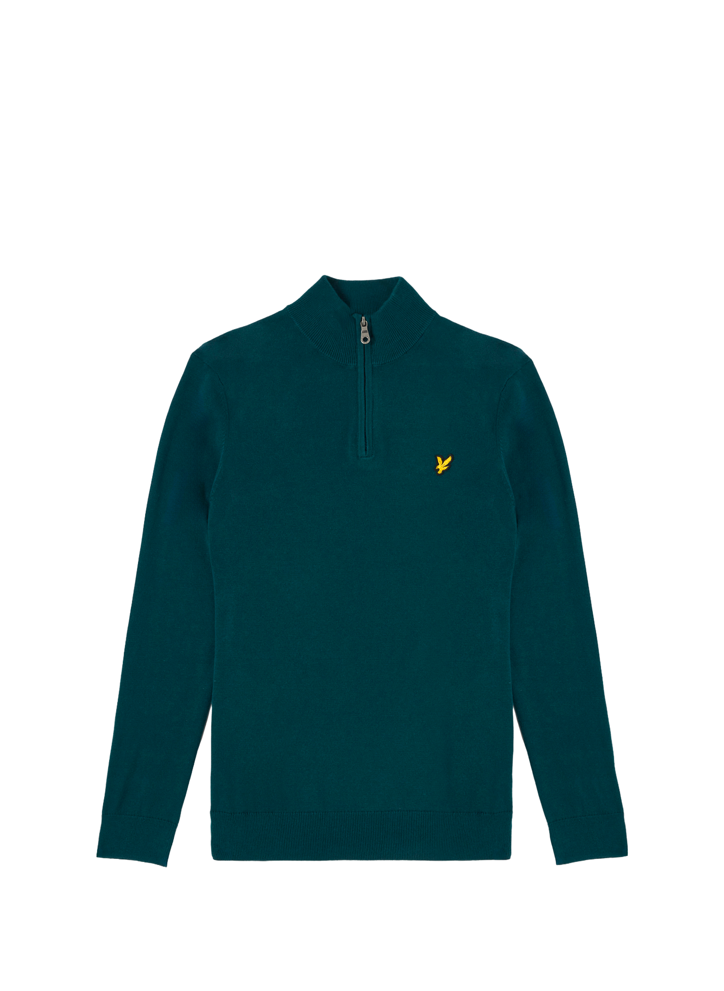 LYLE & SCOTT Pull col zippé en coton Vert