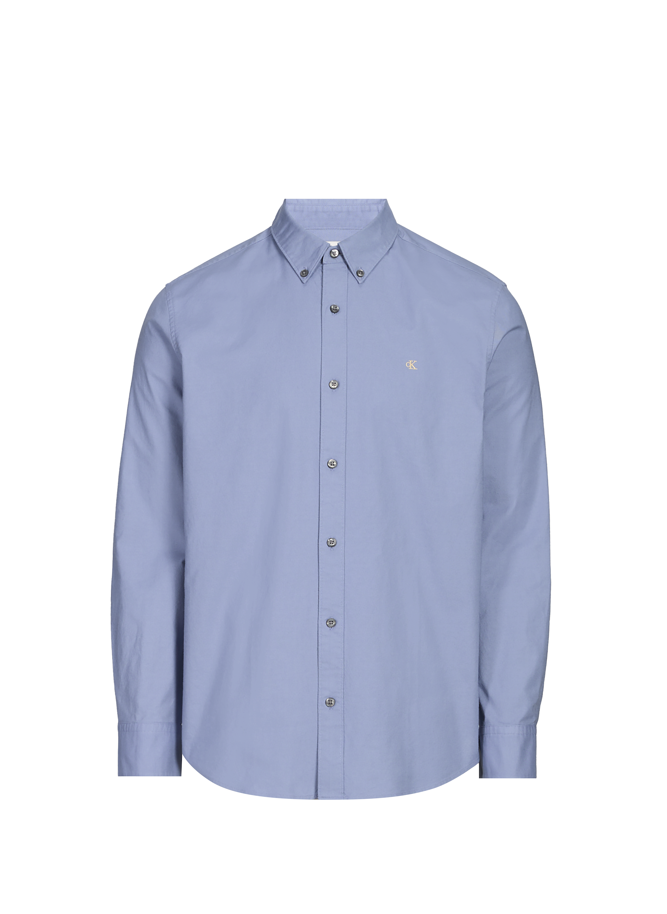 Chemise droite en coton mélangé CALVIN KLEIN Bleu