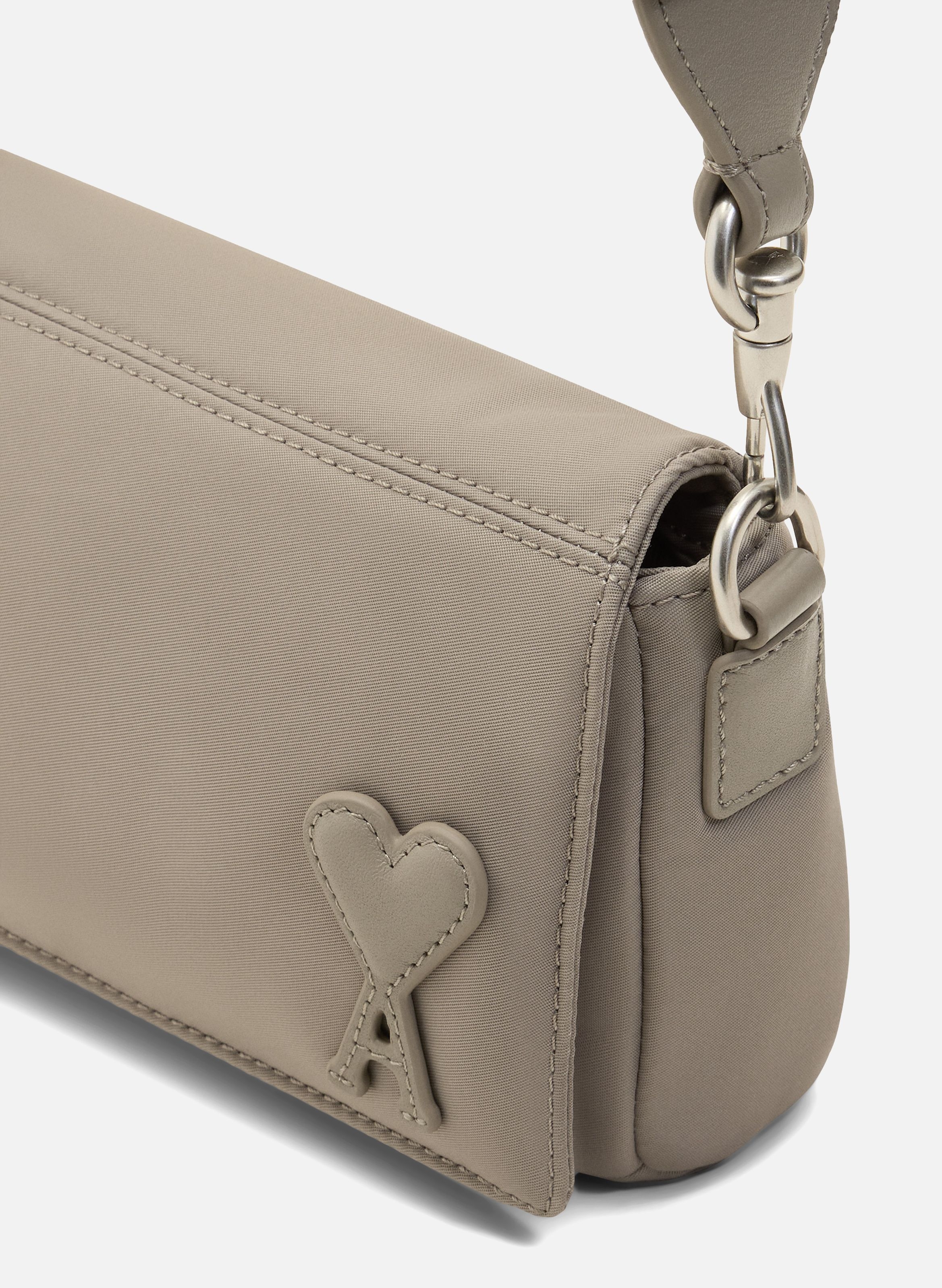 Sac Lunch Box Marcel En Nylon Ouatiné unisexe AMI PARIS Gris