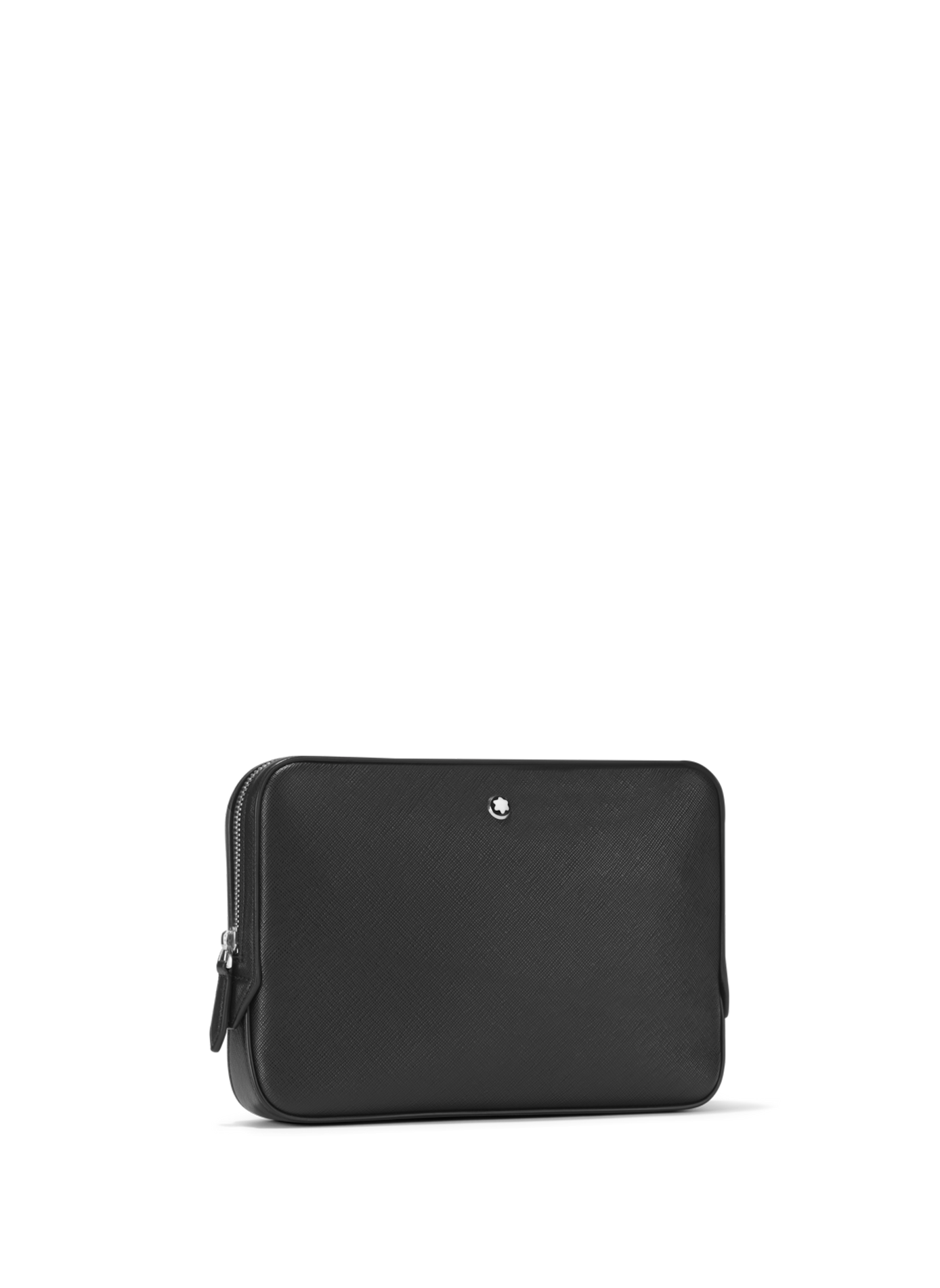 Textured leather clutch MONTBLANC Black