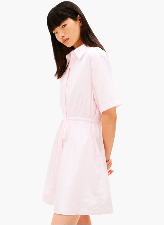 Striped shirt dress Pink Tommy hilfiger - Women | Printemps.com Striped shirt dress Pink Tommy hilfiger - Women | Printemps.com