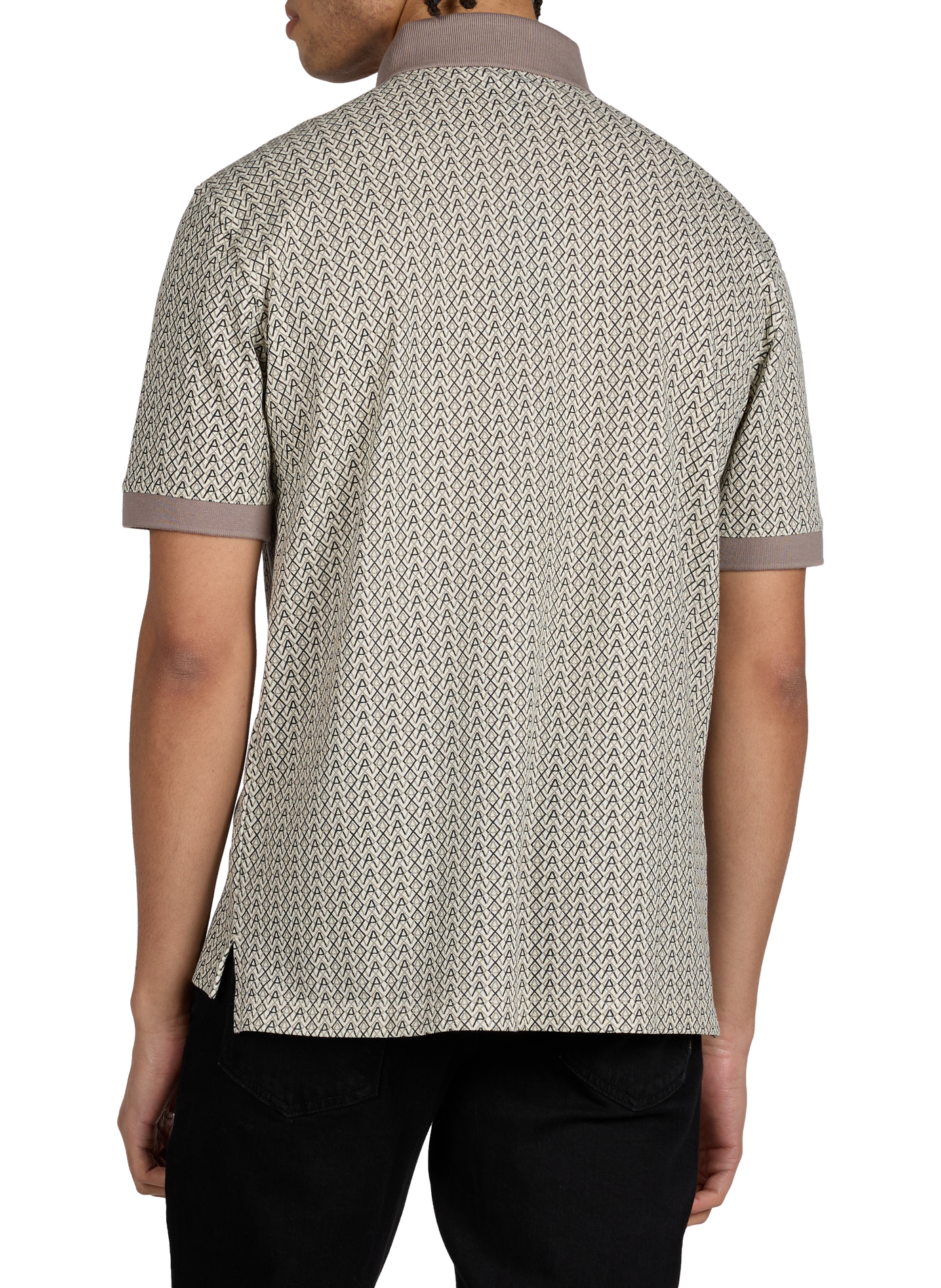 Polo imprimé en coton ARMANI EXCHANGE Multicolore