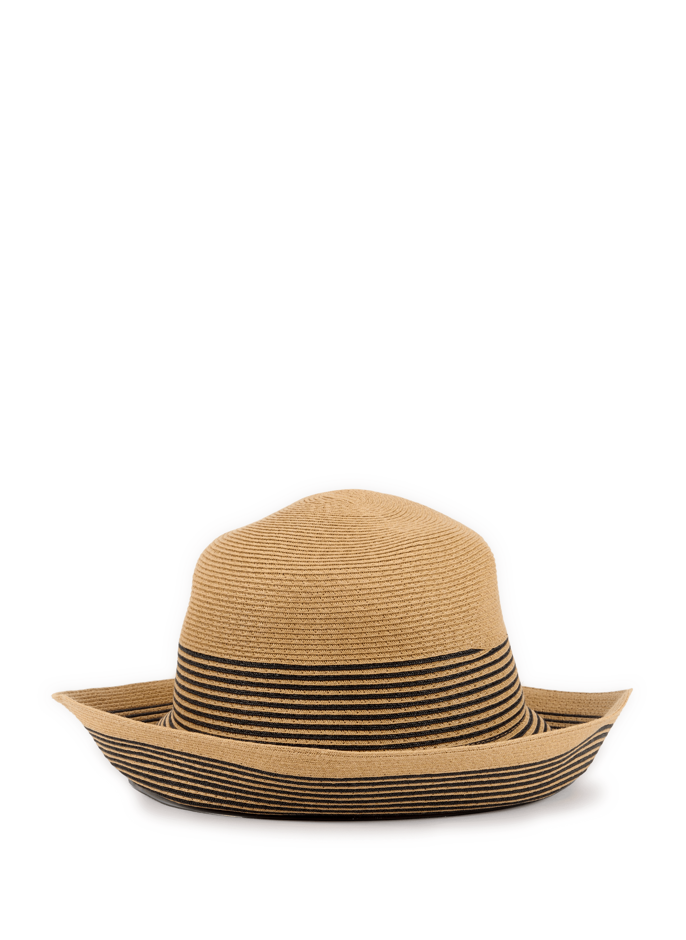 Bell hat with stripes AU PRINTEMPS PARIS Brown