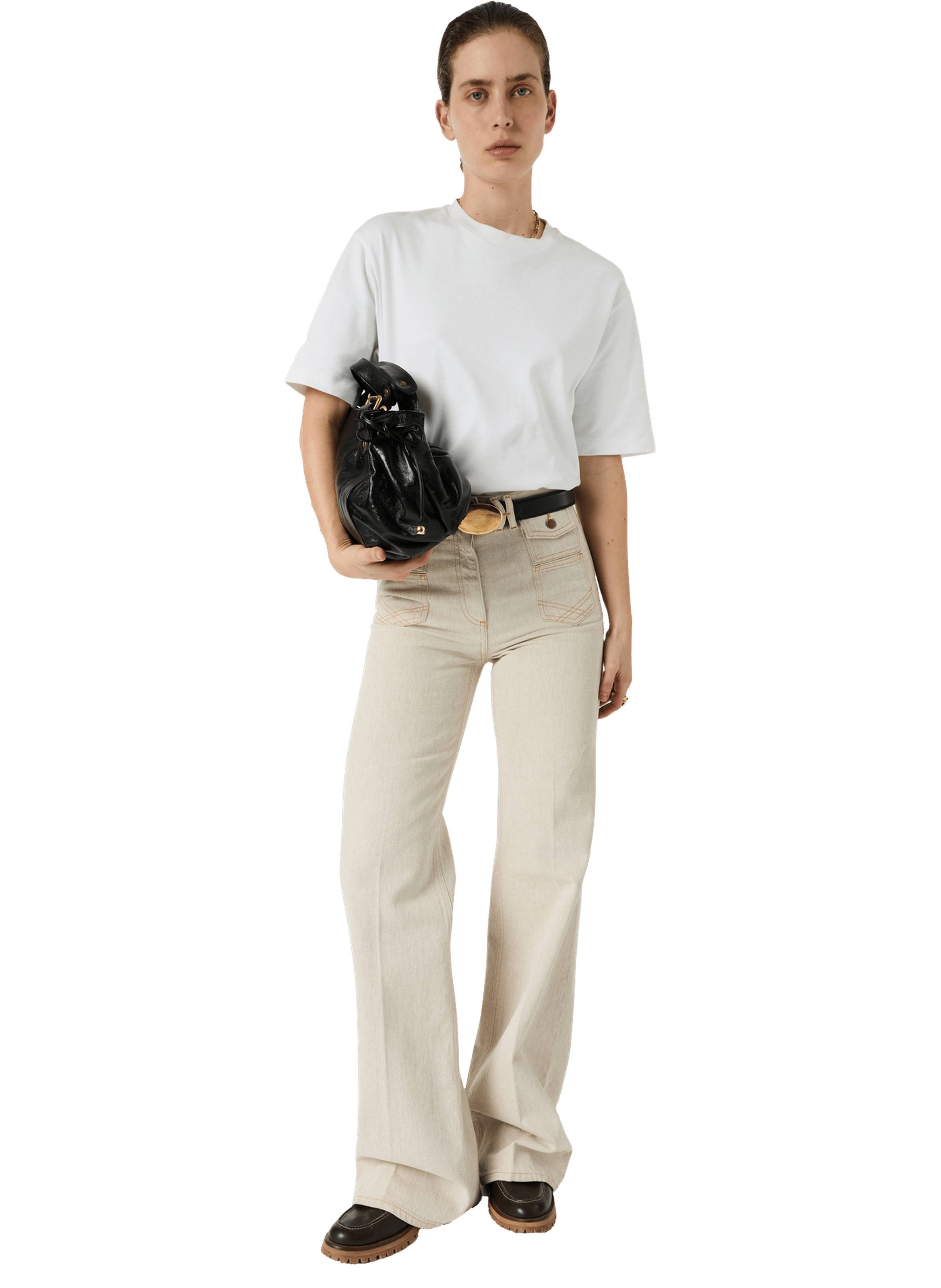 Jean flare - ANNA GERARD DAREL Beige