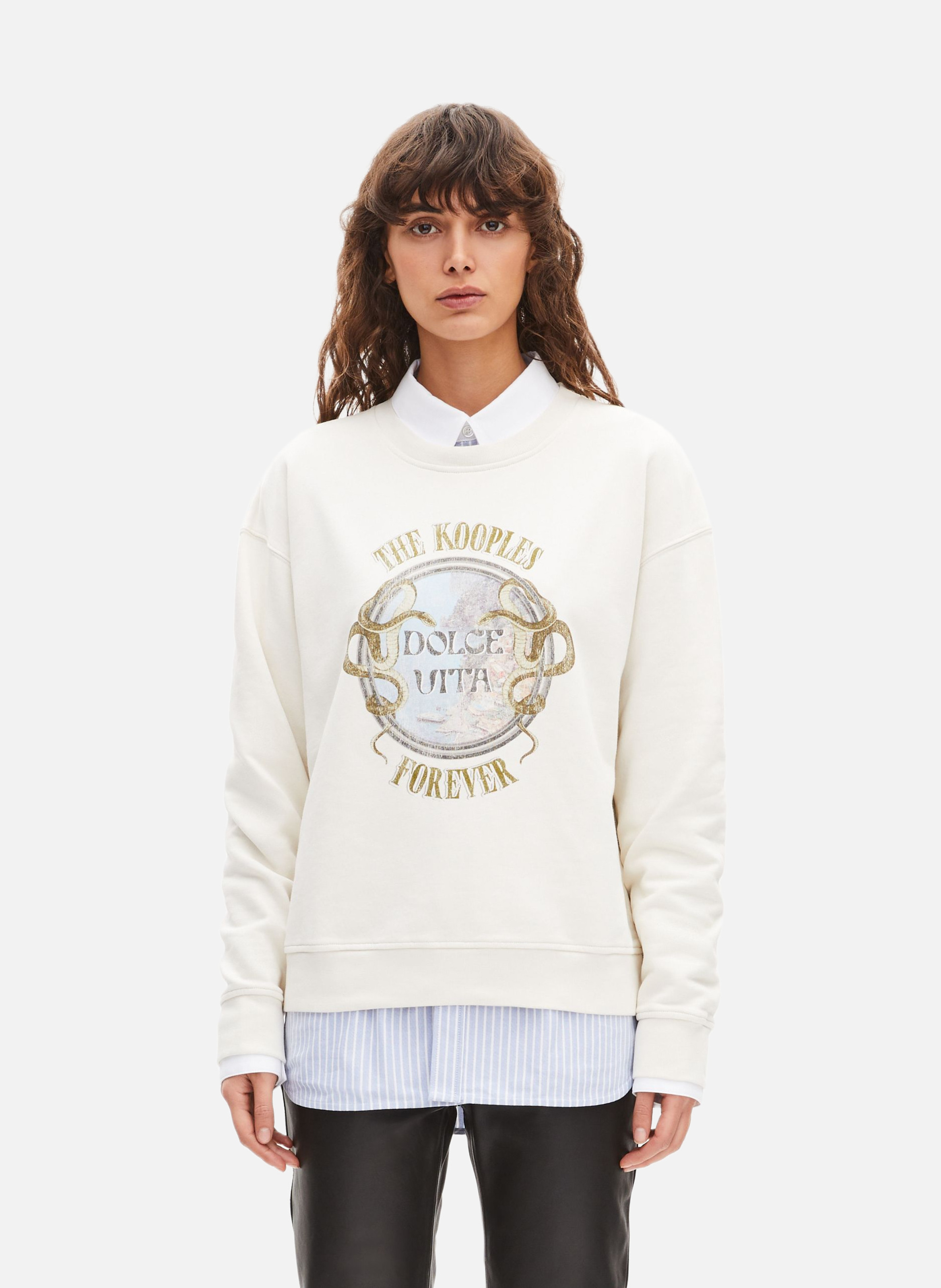 Sweatshirt avec sérigraphie THE KOOPLES Beige
