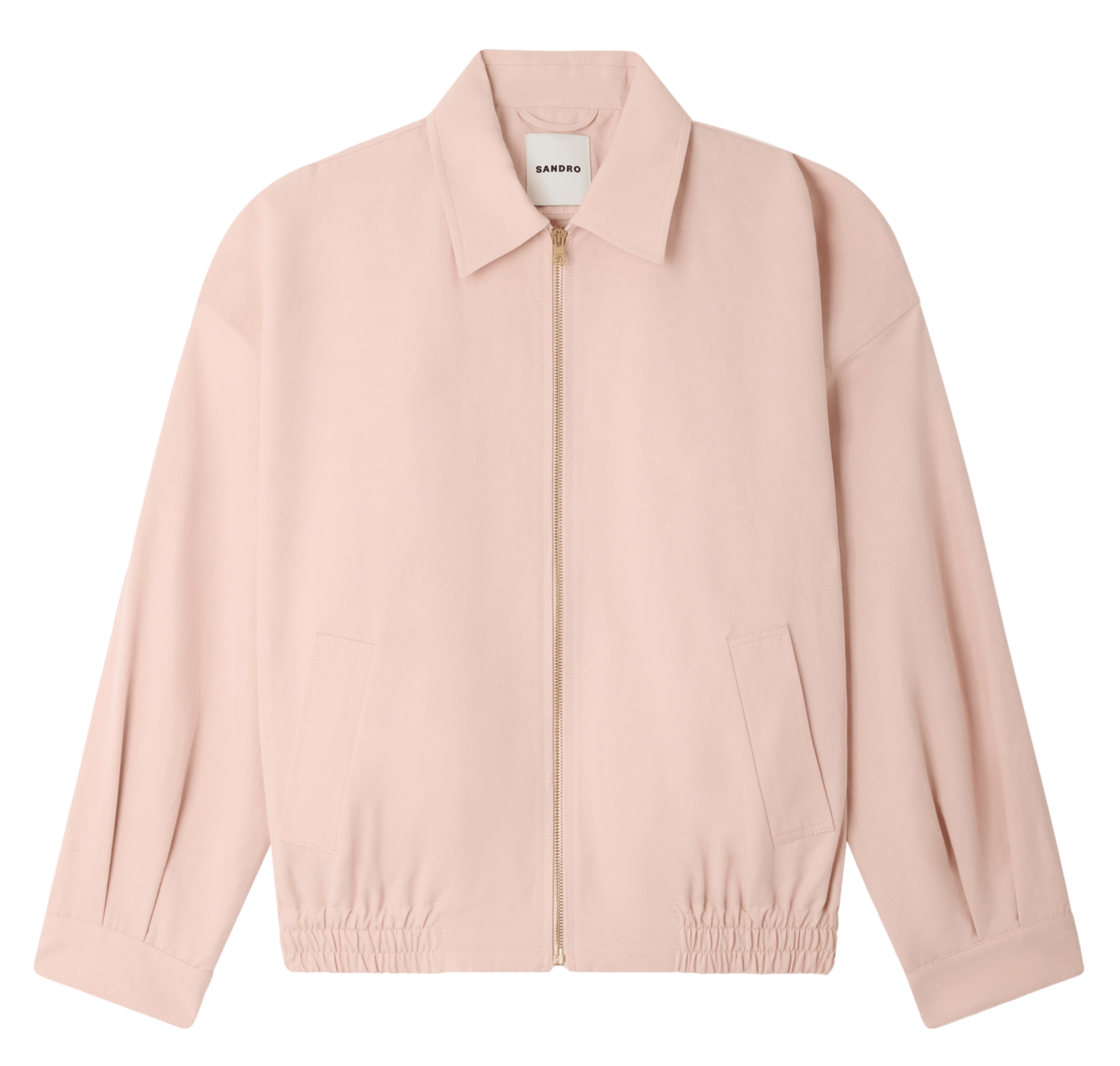 Blouson ample zippé uni SANDRO Rose