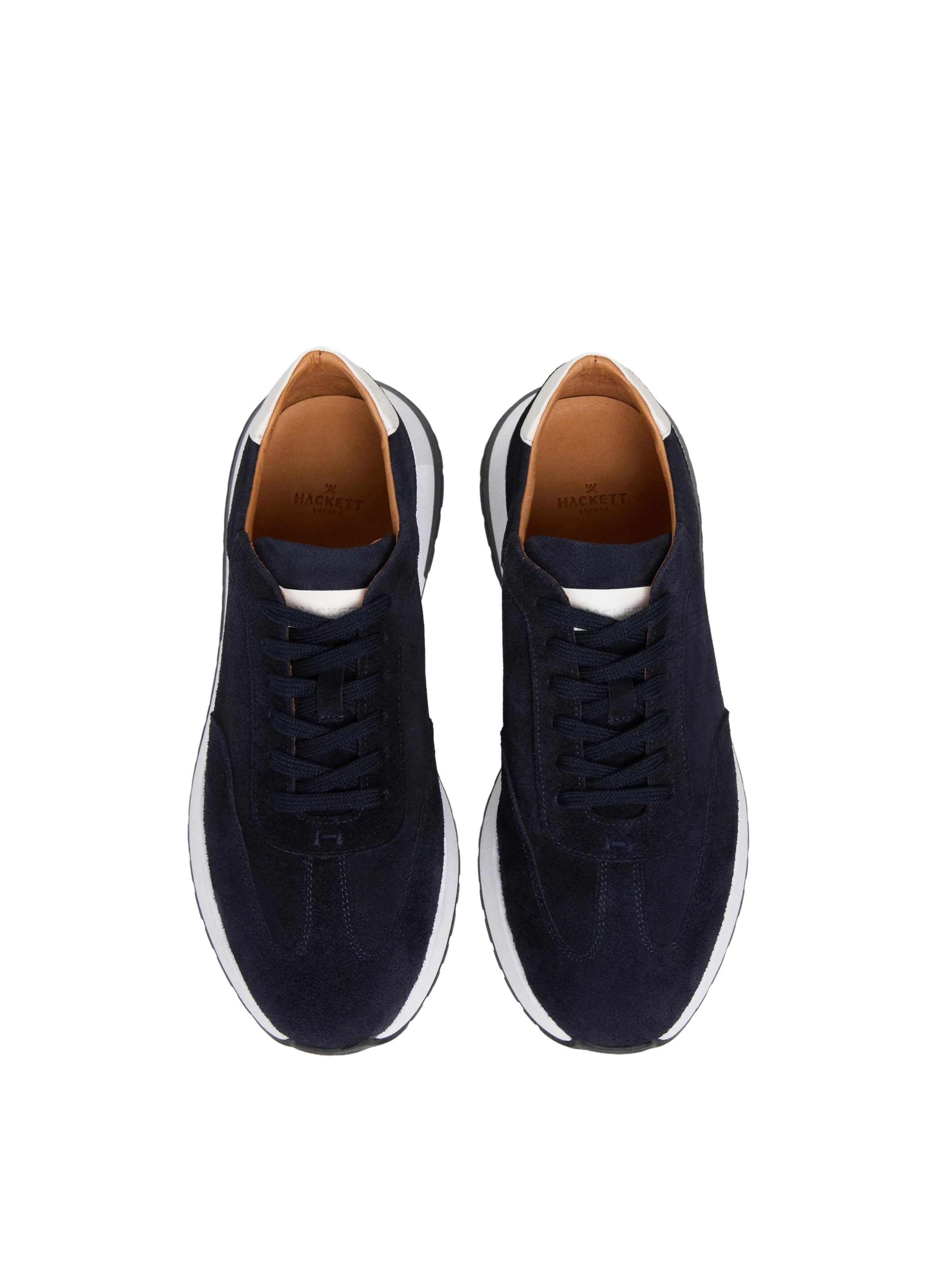 Baskets basses Rapid Chad en cuir nubuck HACKETT Bleu