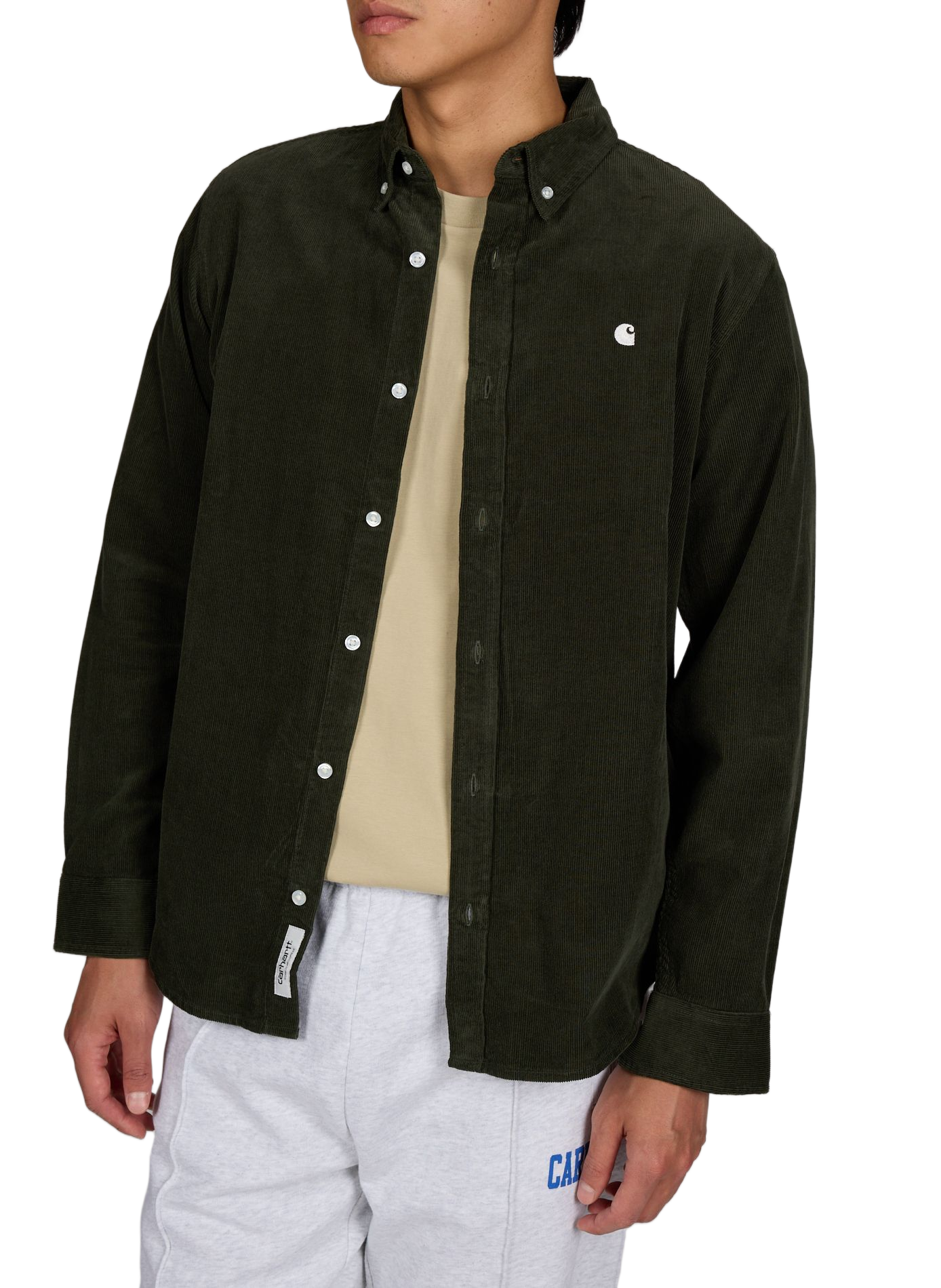 Camisa recta de pana CARHARTT WIP Verde