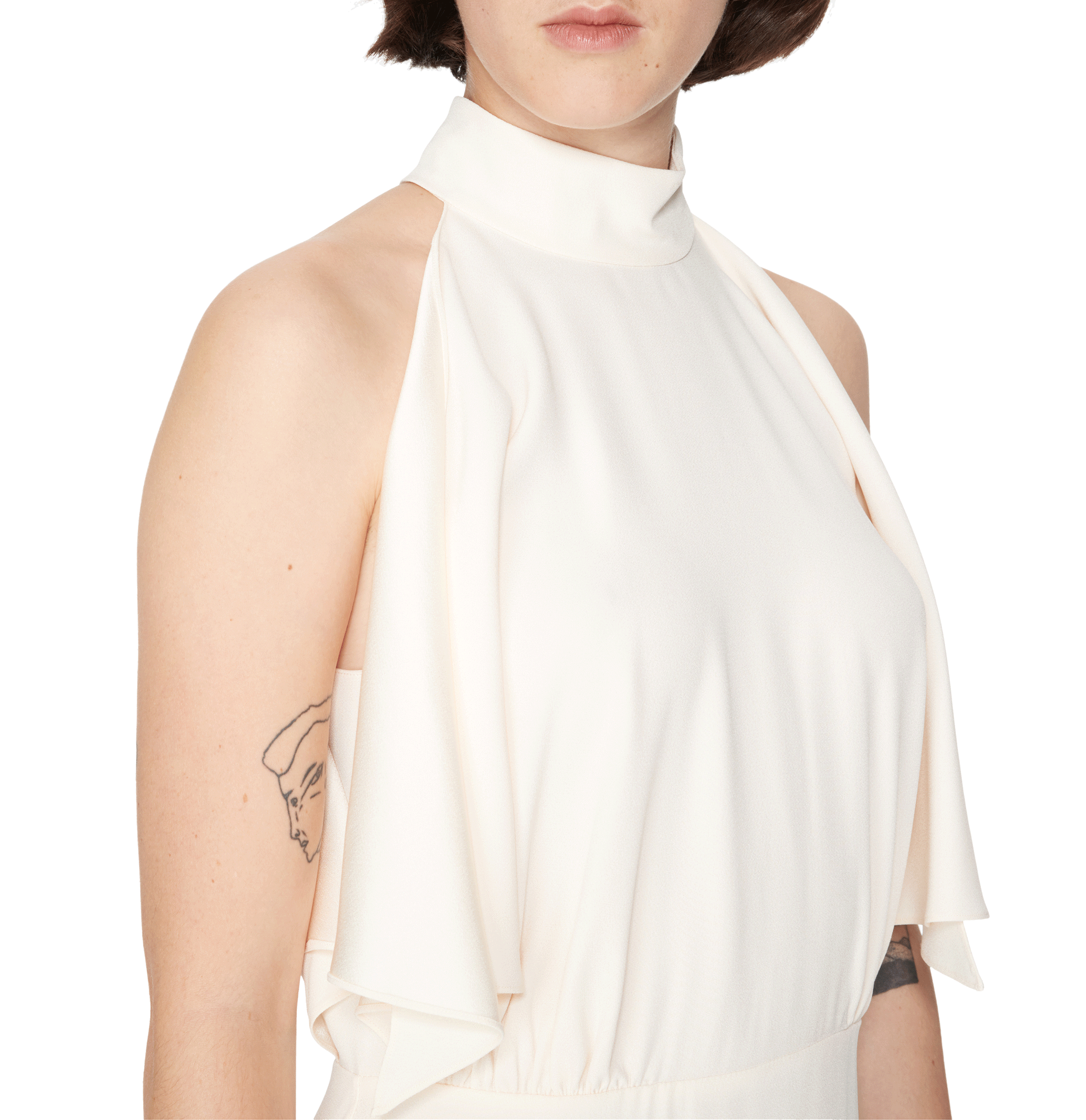 Ruffled Dress  PRADA Beige