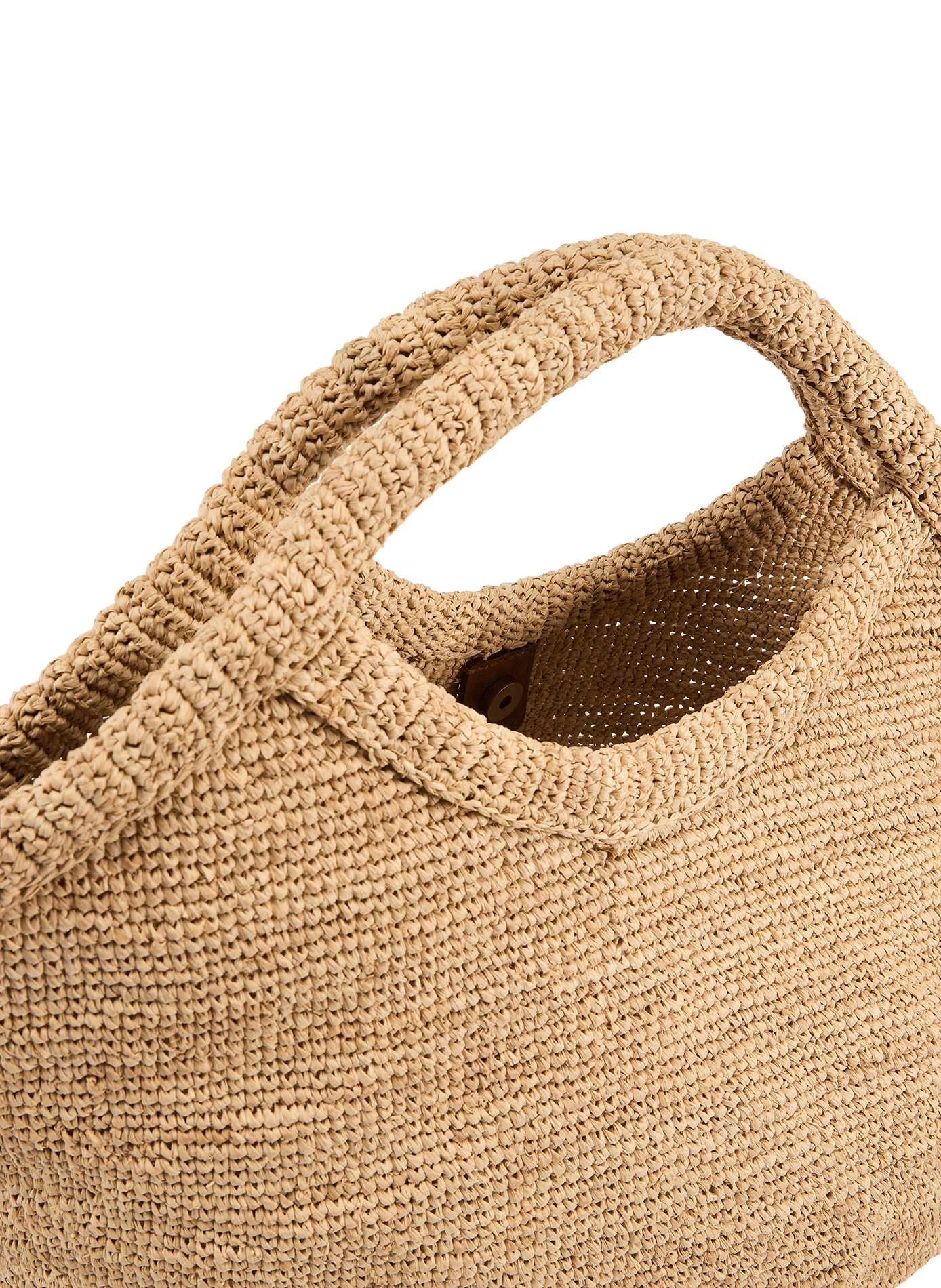 Pure raffia handbag IBELIV Beige