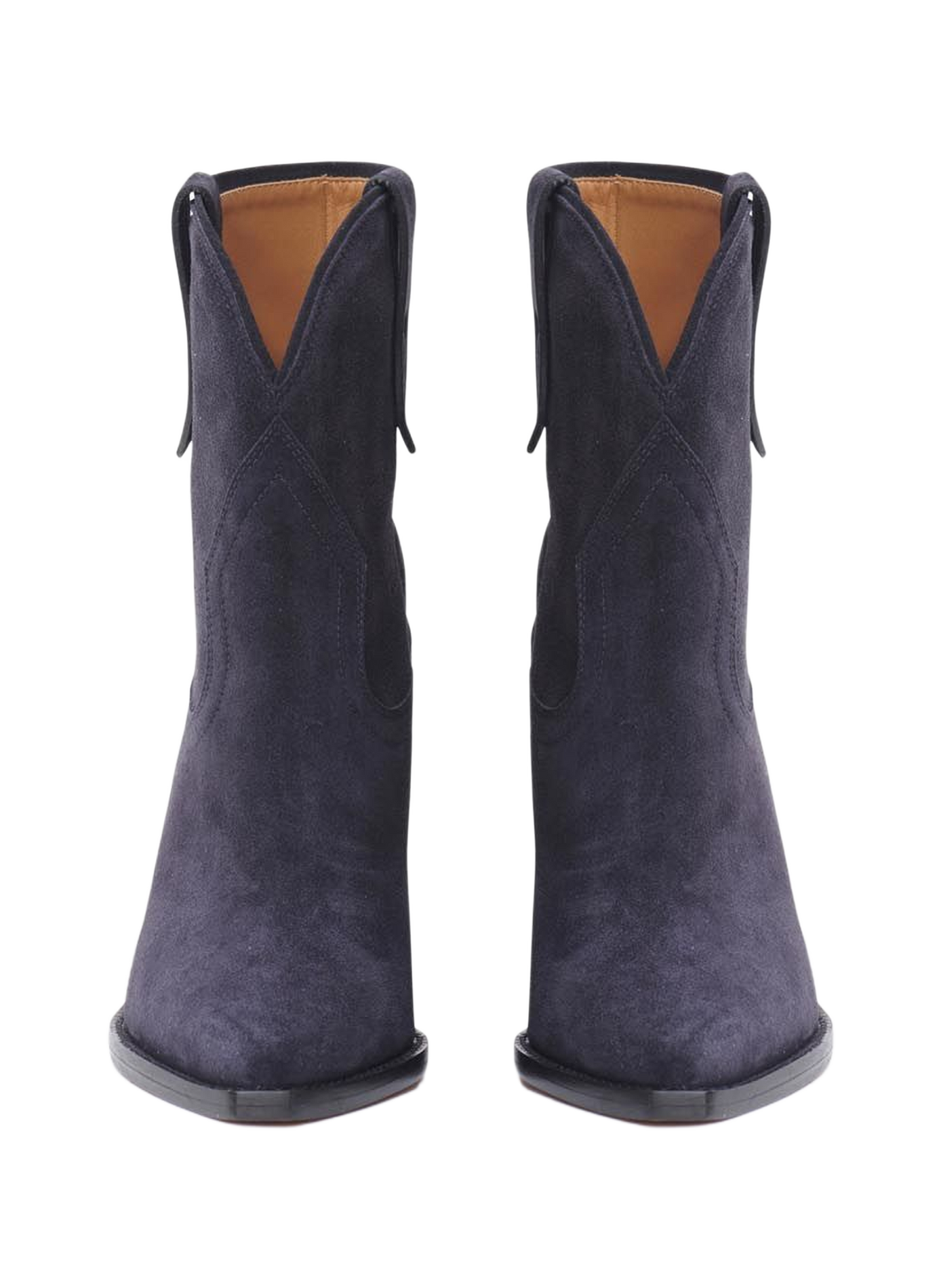Cowboy Stiefel mit Absätzen Leyane aus Wildleder-Leder. ISABEL MARANT Schwarz