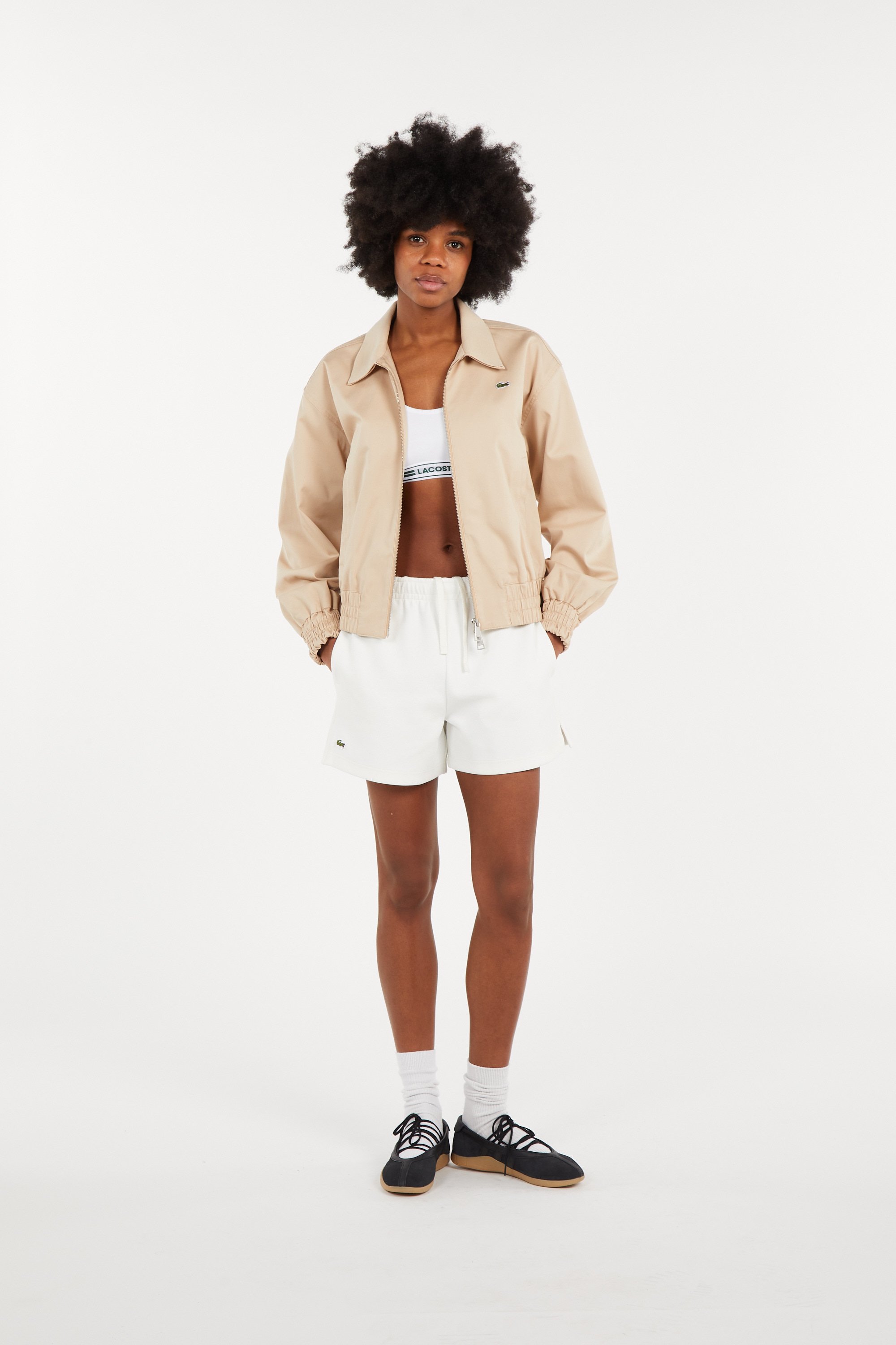 Short short LACOSTE Blanc