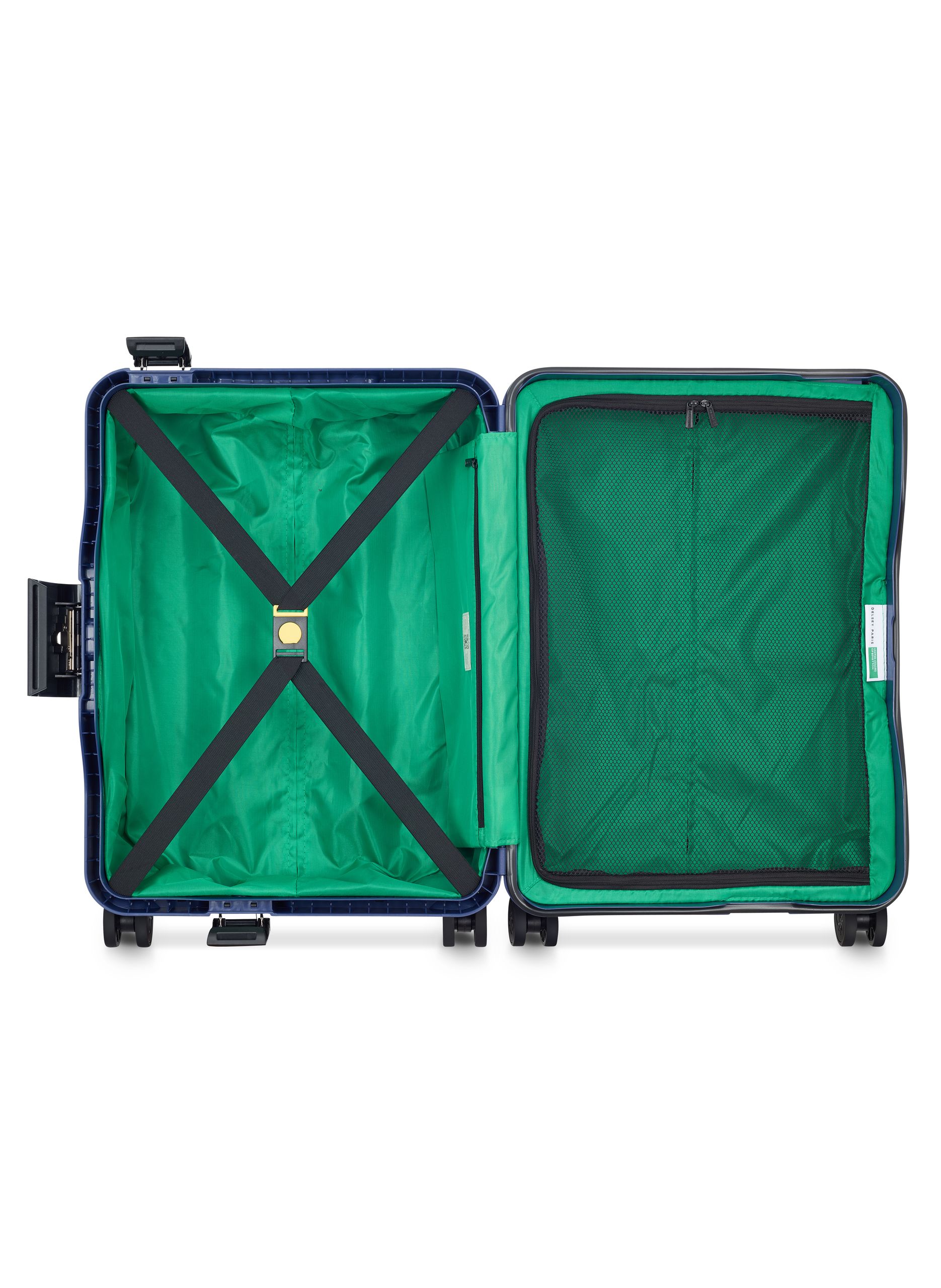 Valise cabine rigide taille s - color block hardside DELSEY PARIS Bleu