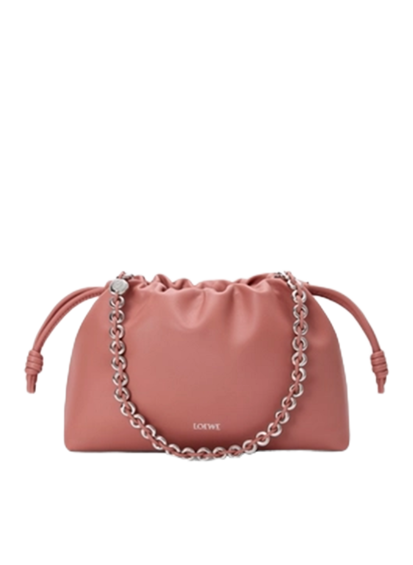 Sac Flamenco purse moyen en cuir  LOEWE Rose