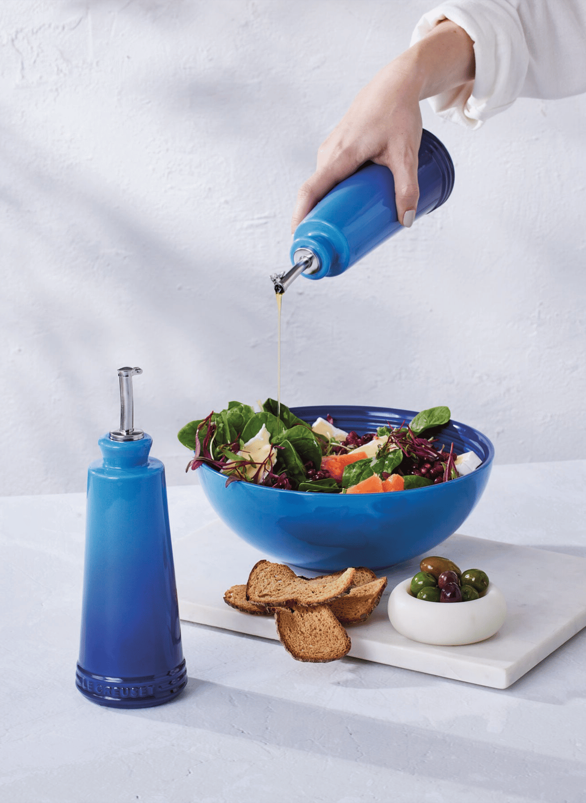 Keramik Öl- und Essigset 300 ml LE CREUSET Blau