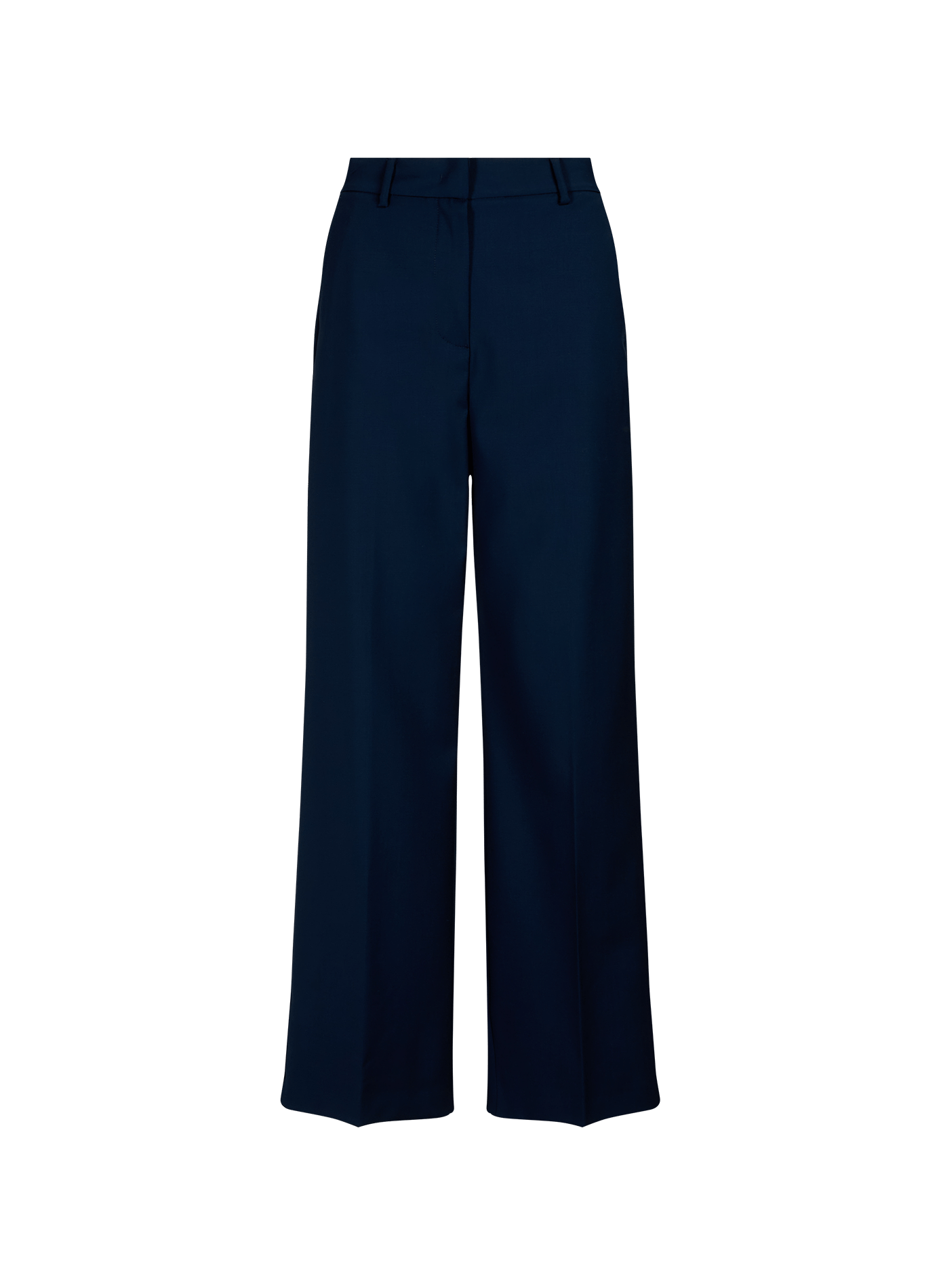 Hoch taillierte Wollhose mit Falten MAX MARA WEEK END Blau