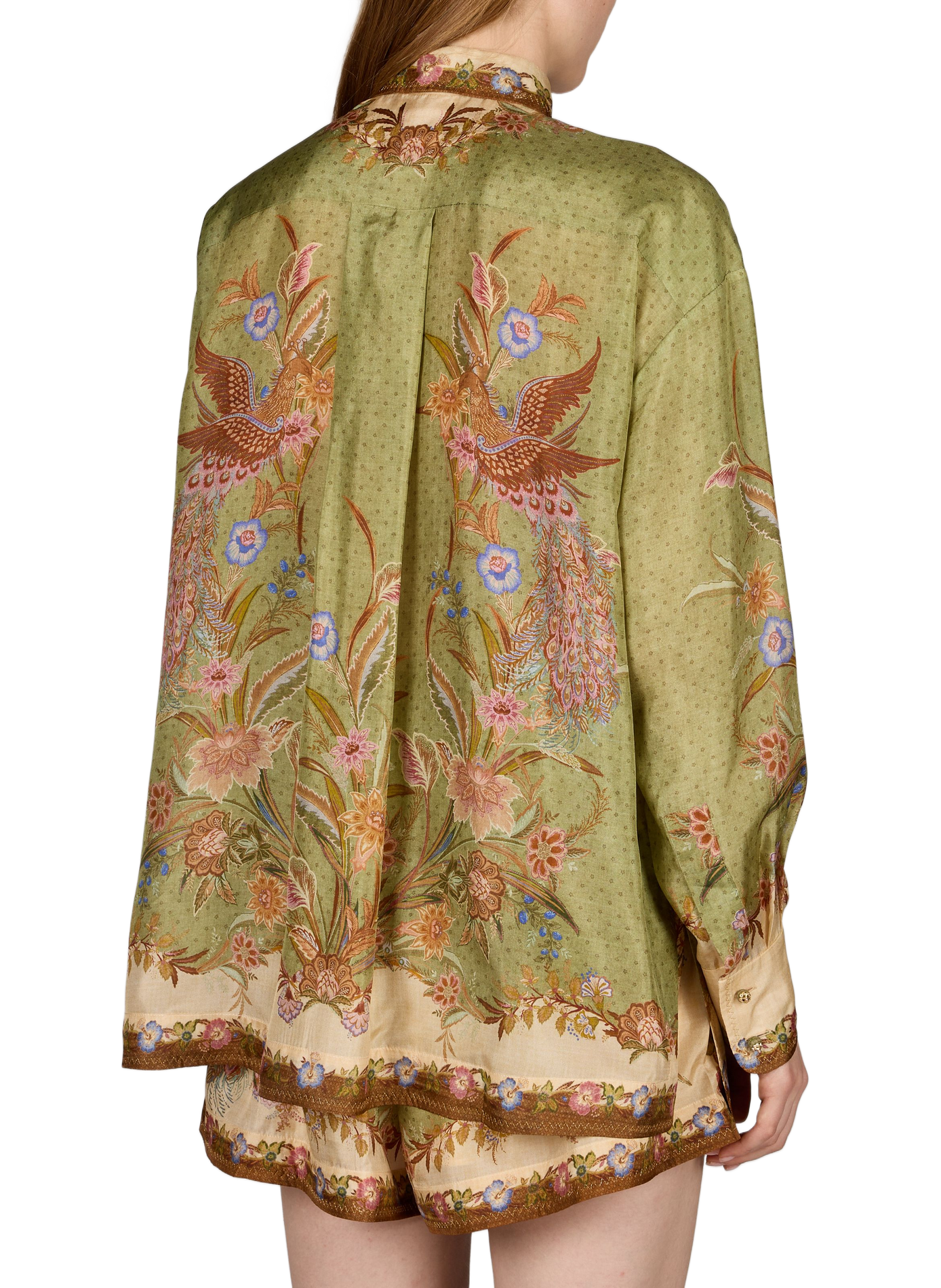 Weite Seidenbluse Indra ZIMMERMANN Khaki