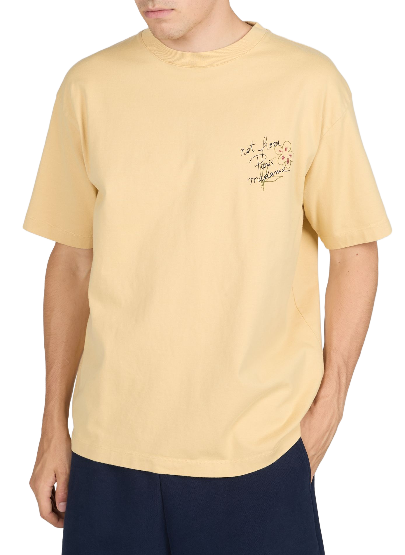 Cotton T-shirt DROLE DE MONSIEUR Yellow