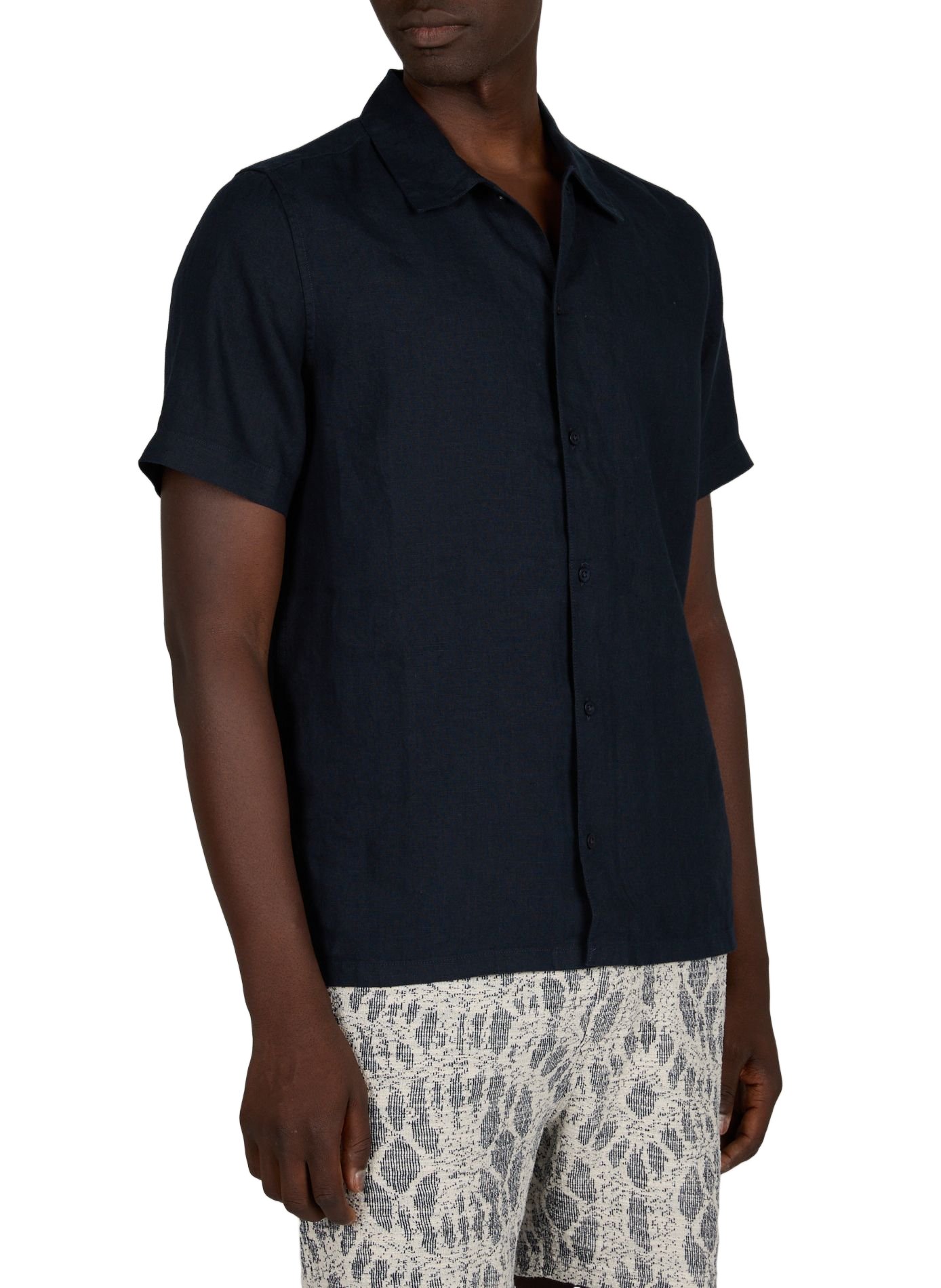 Chemise in linnen SAMSOE SAMSOE Blauw